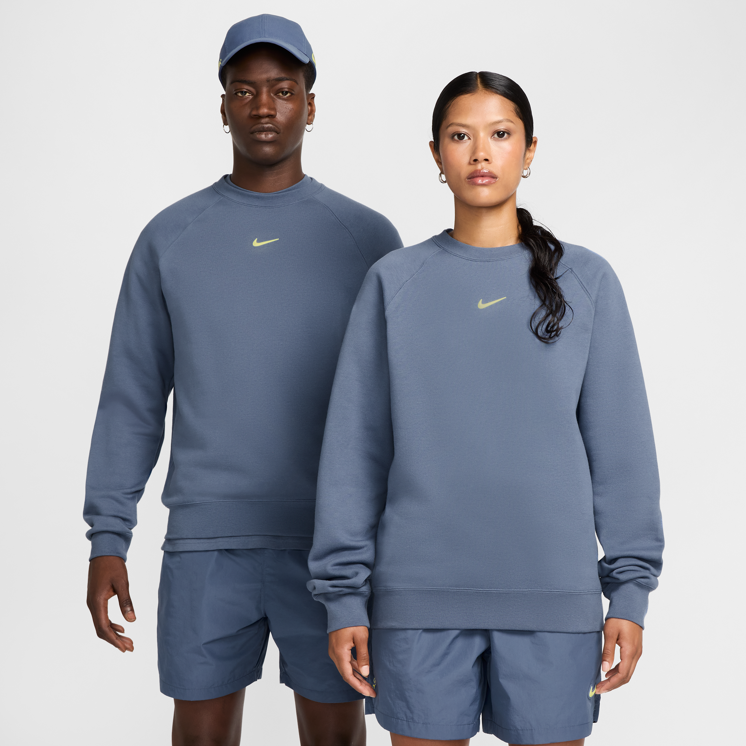 Thumbnail - NOCTA CS Fleece-Pullover mit Rundhalsausschnitt (Herren) - Blau