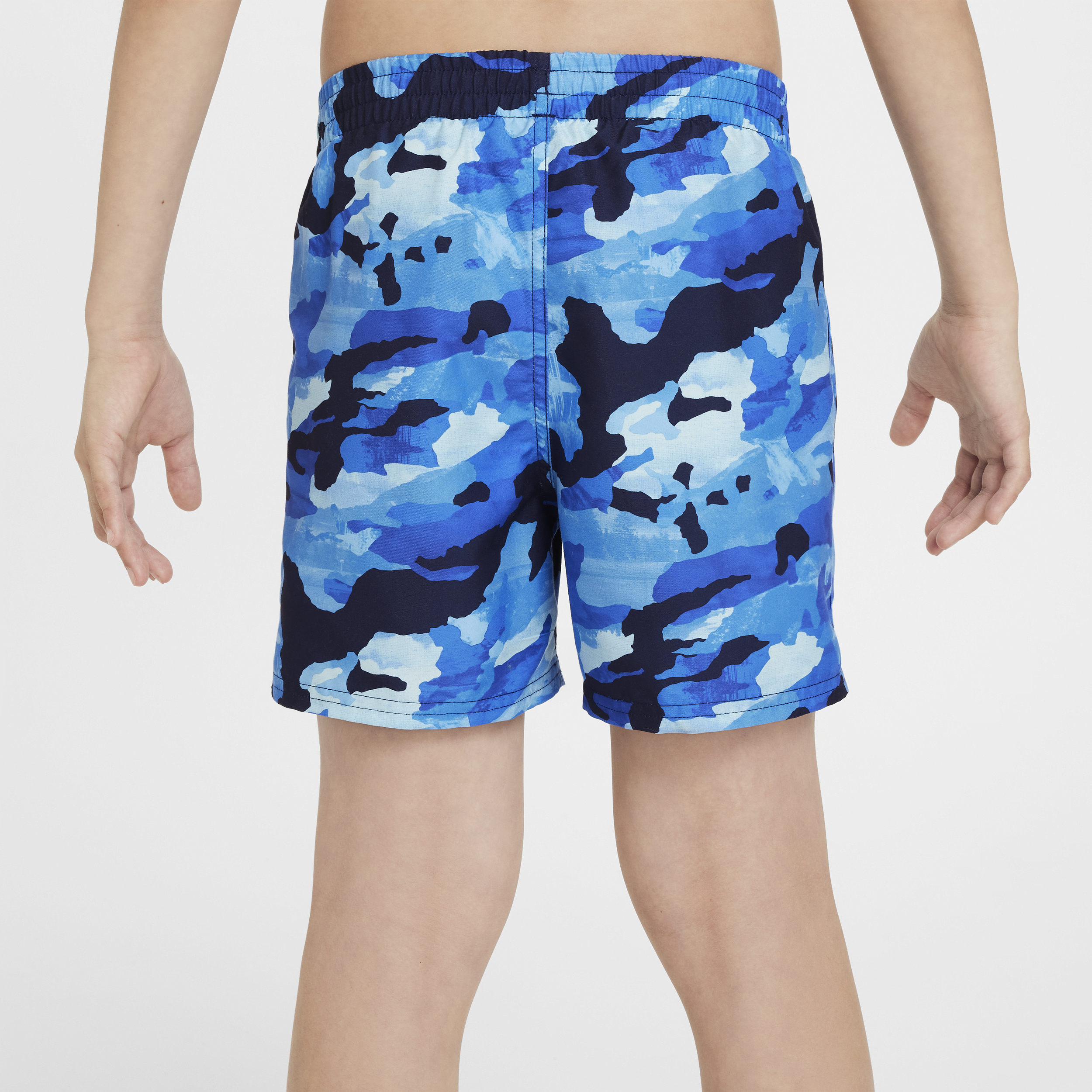Nike Swim Classic Camo volley shorts voor jongens (10 cm) Blauw