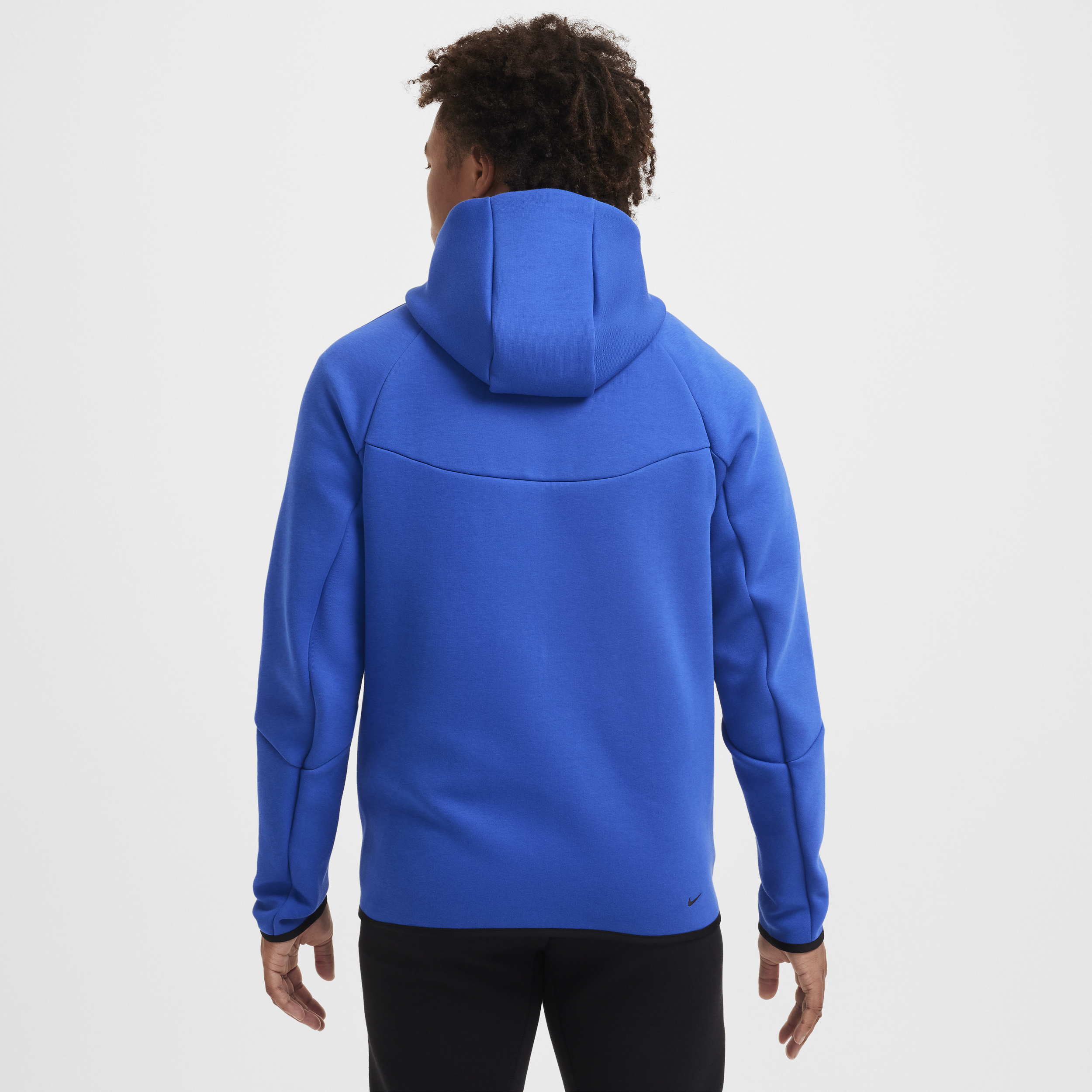 Sweat à capuche et zip Windrunner Nike Tech pour homme - Bleu