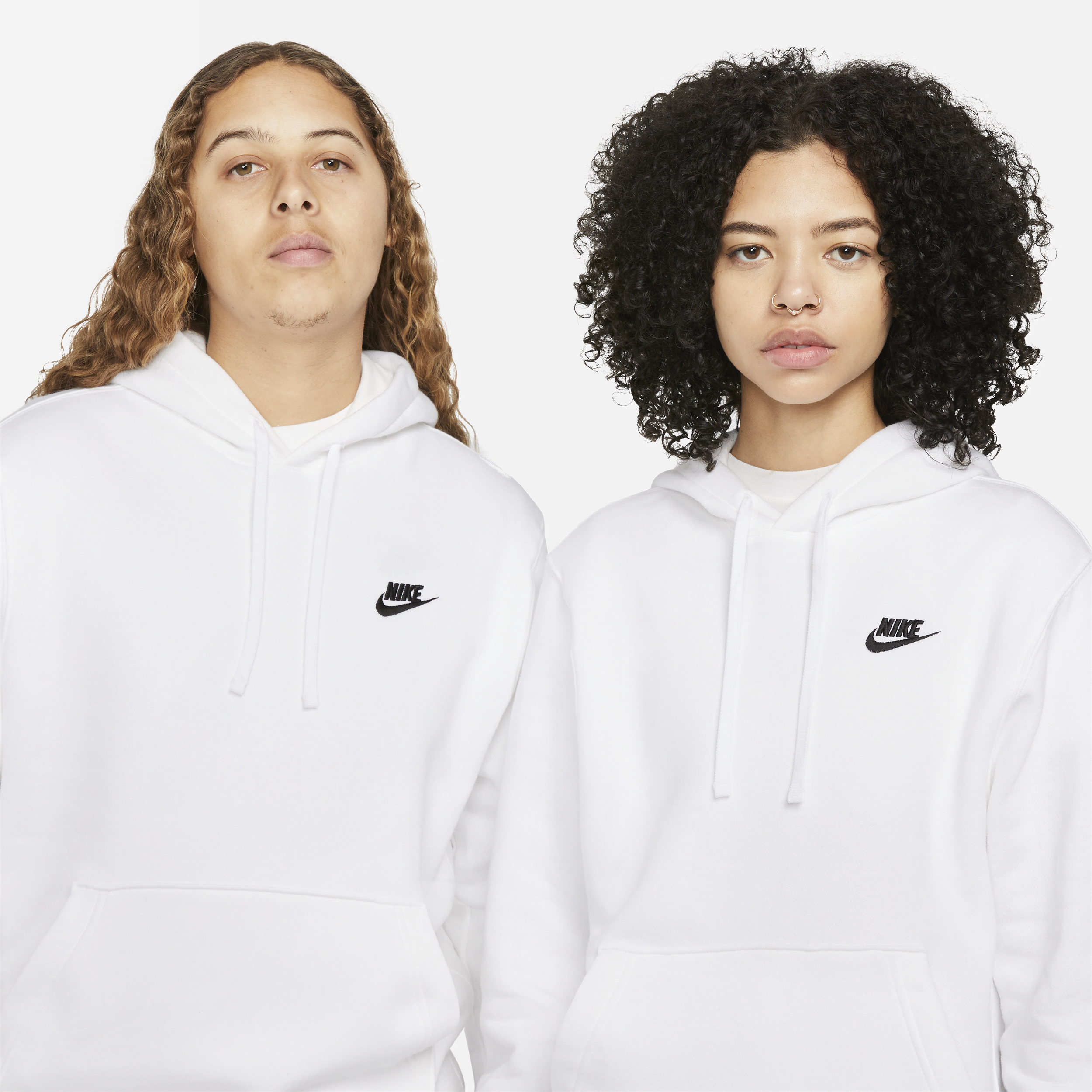 Sweat à capuche Nike Sportswear Club Fleece - Blanc