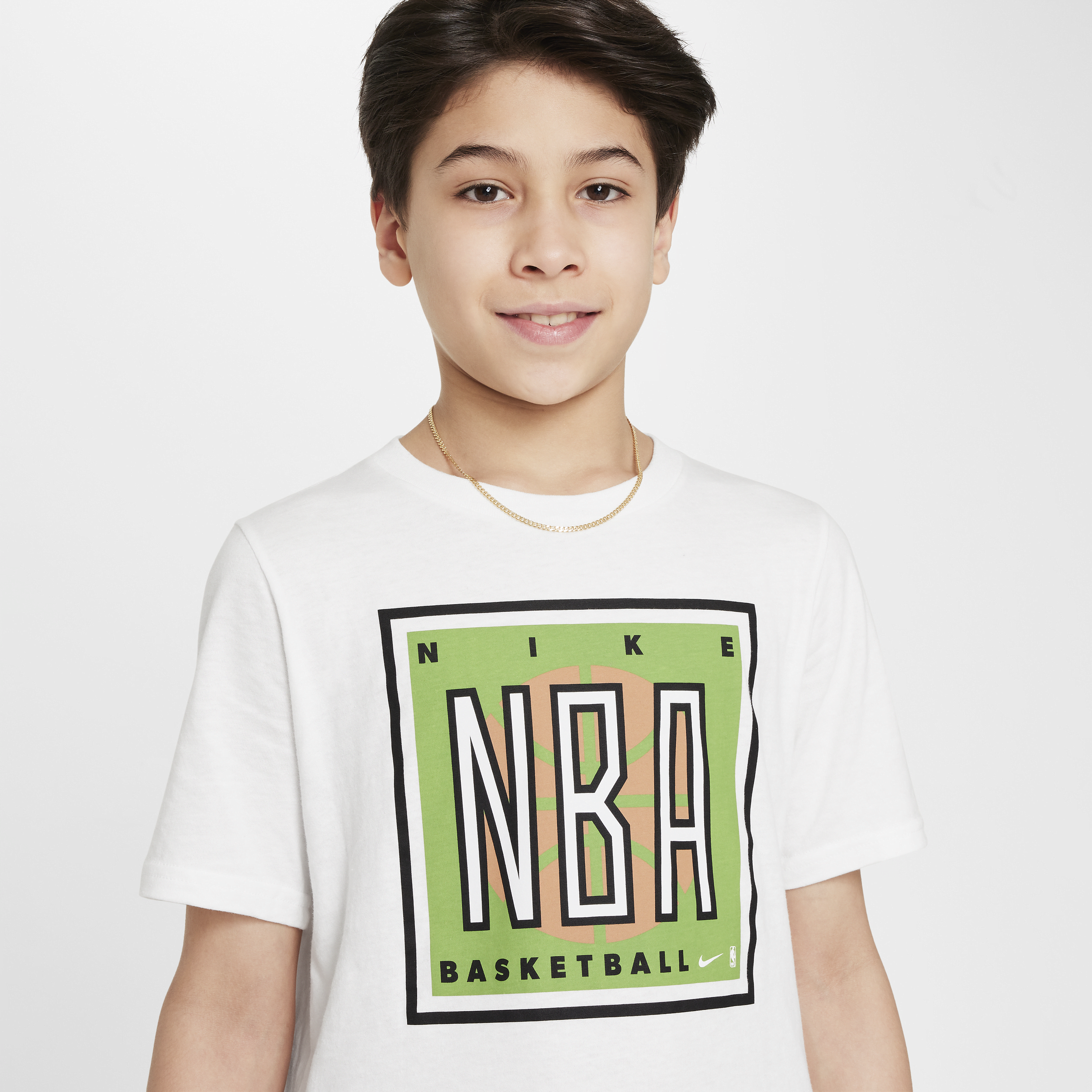 Nike Team 31 Courtside Max90 NBA-shirt voor jongens Wit