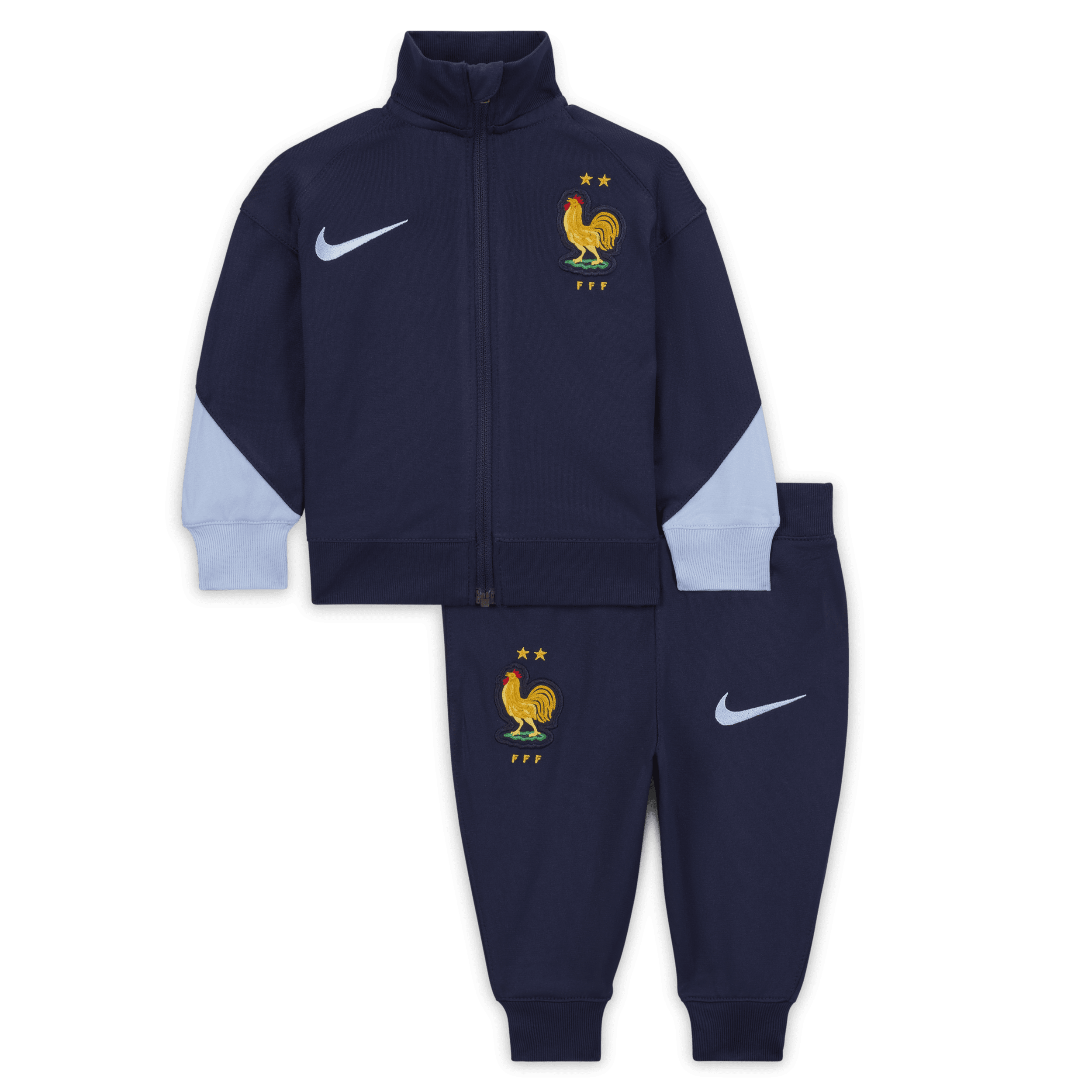 Nike FFF Strike Dri-FIT knit voetbaltrainingspak voor baby's Blauw