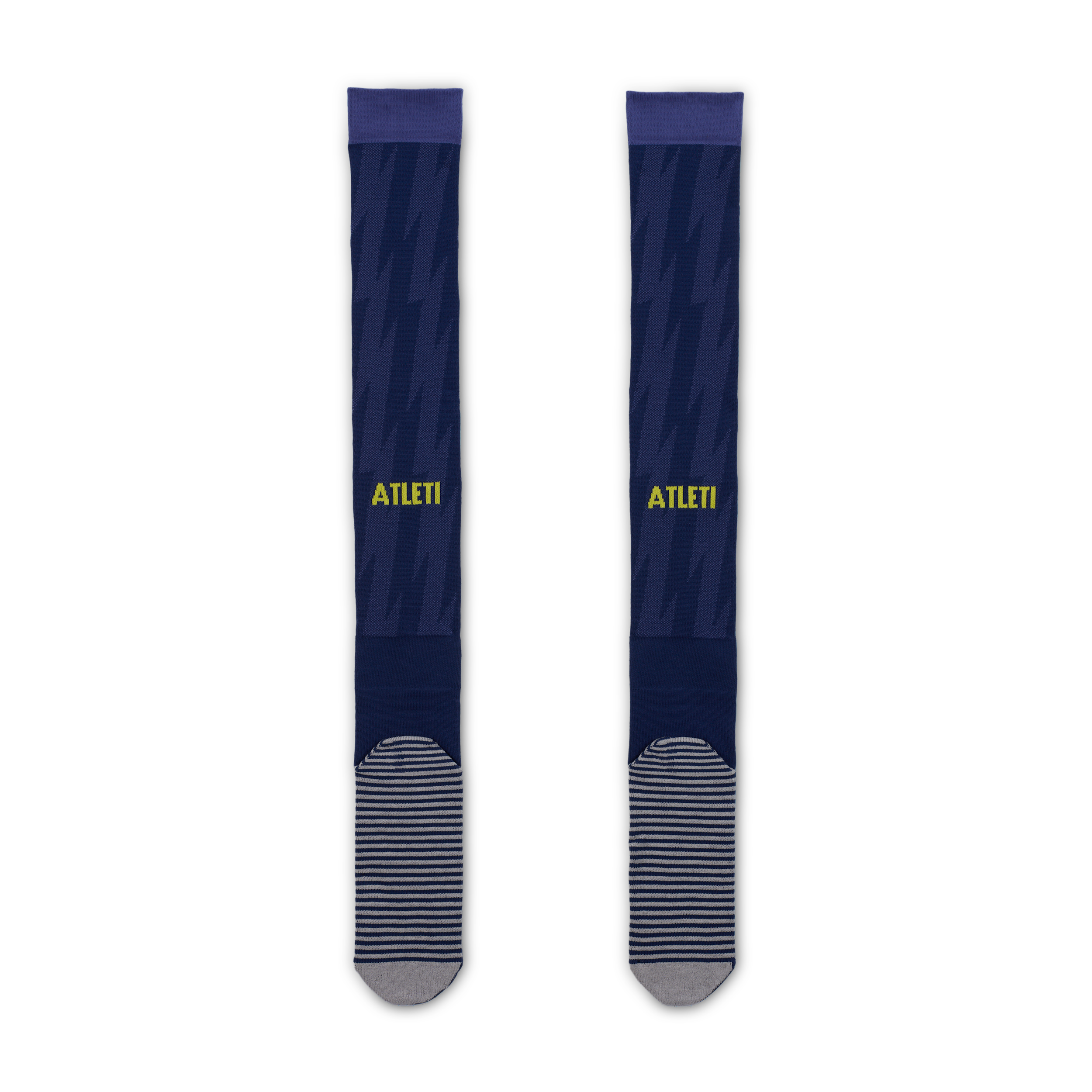Thumbnail - Atlético Madrid Strike Away Nike Dri-FIT kniehohe Fußballsocken - Blau