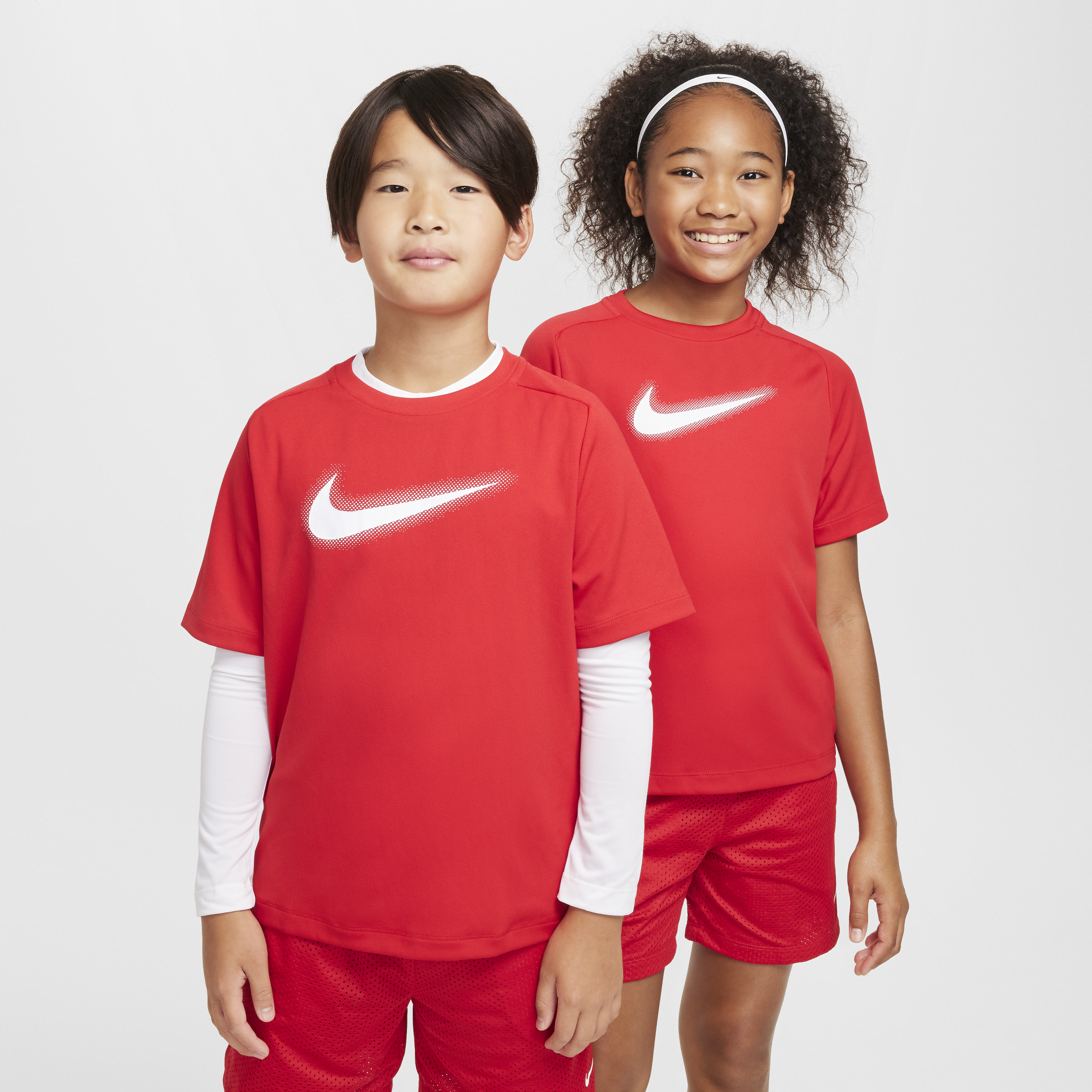 Haut de training Dri-FIT à motif Nike Multi pour ado (garçon) - Rouge