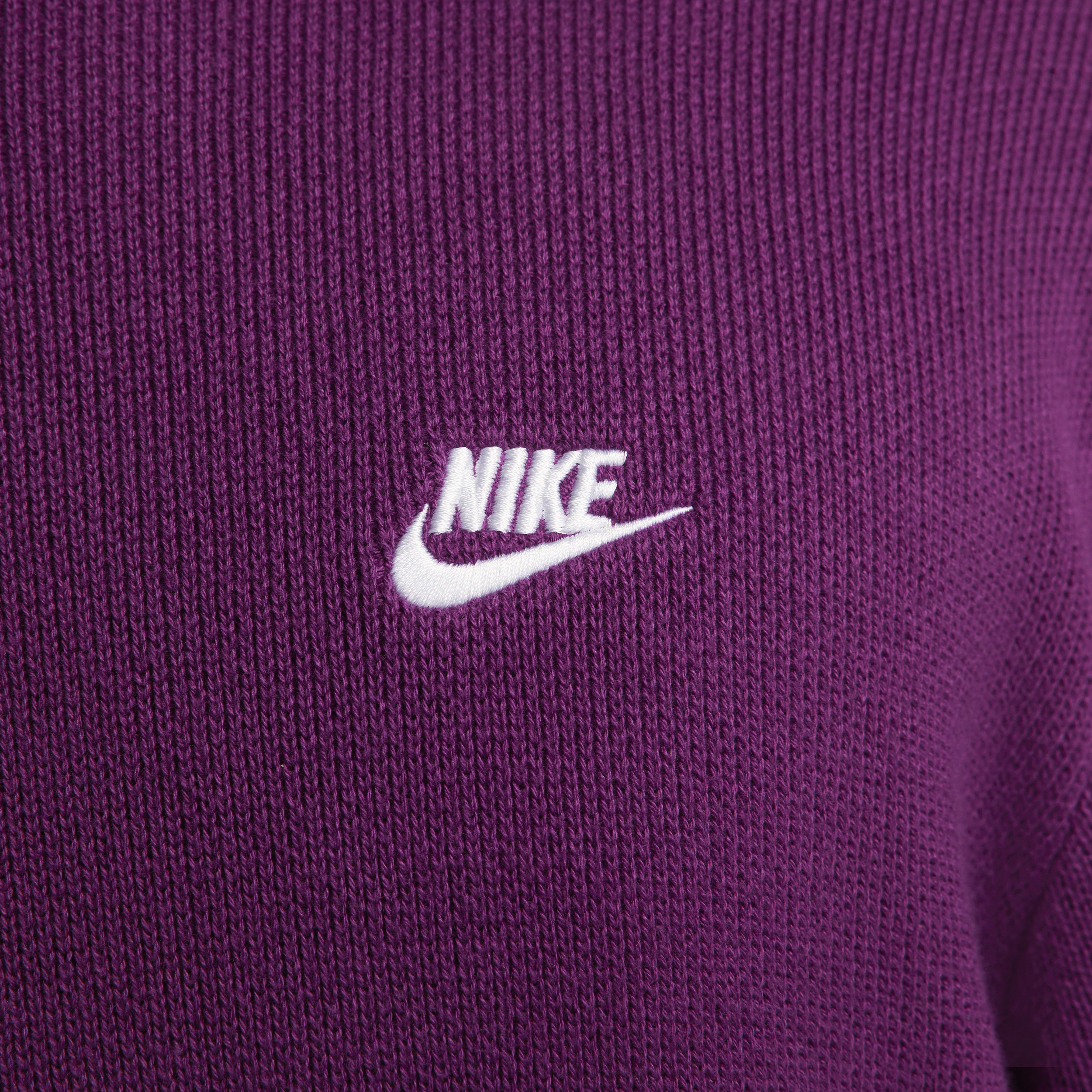 Pull à col ras-du-cou Nike Club pour homme - Pourpre