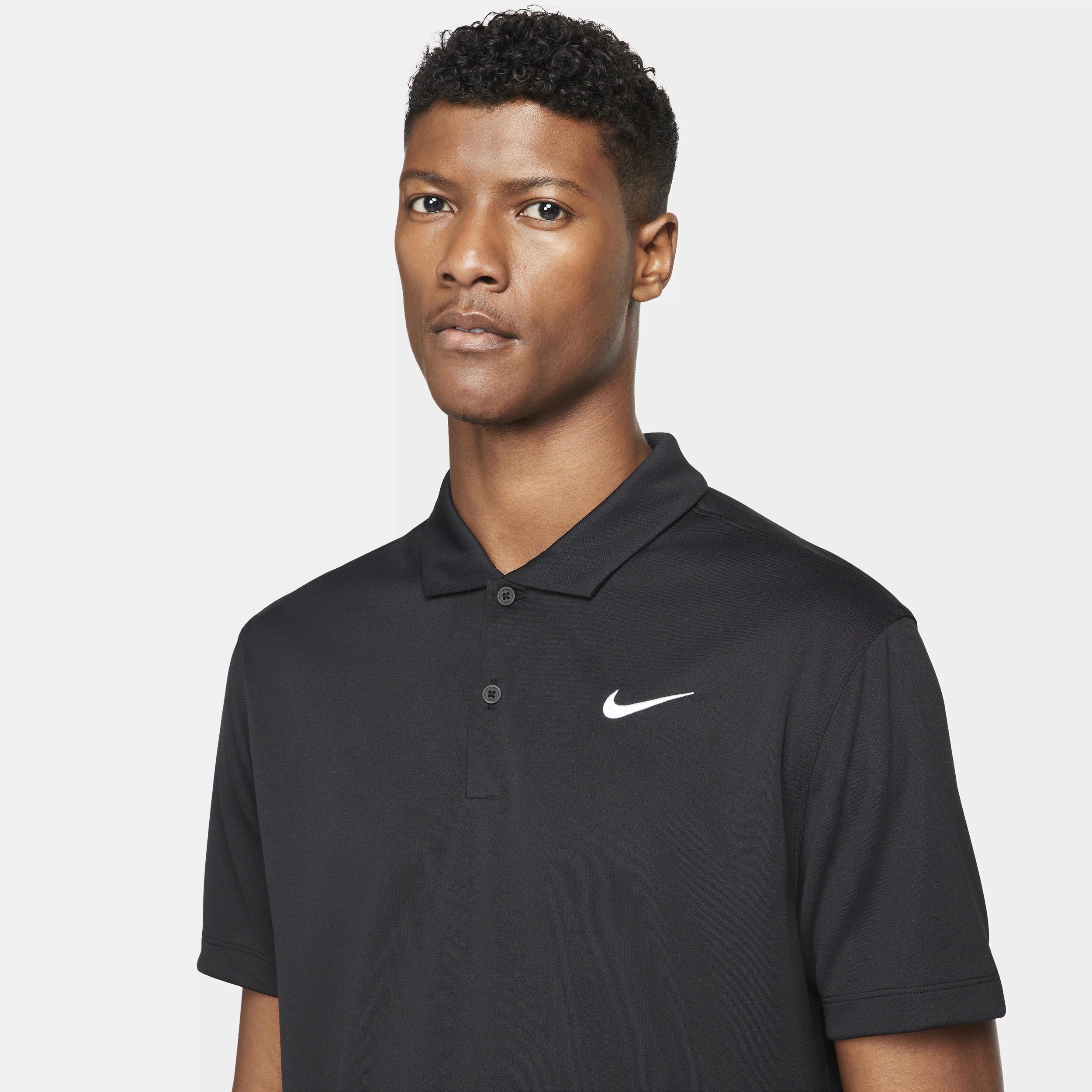 Polo de tennis NikeCourt Dri-FIT pour Homme - Noir