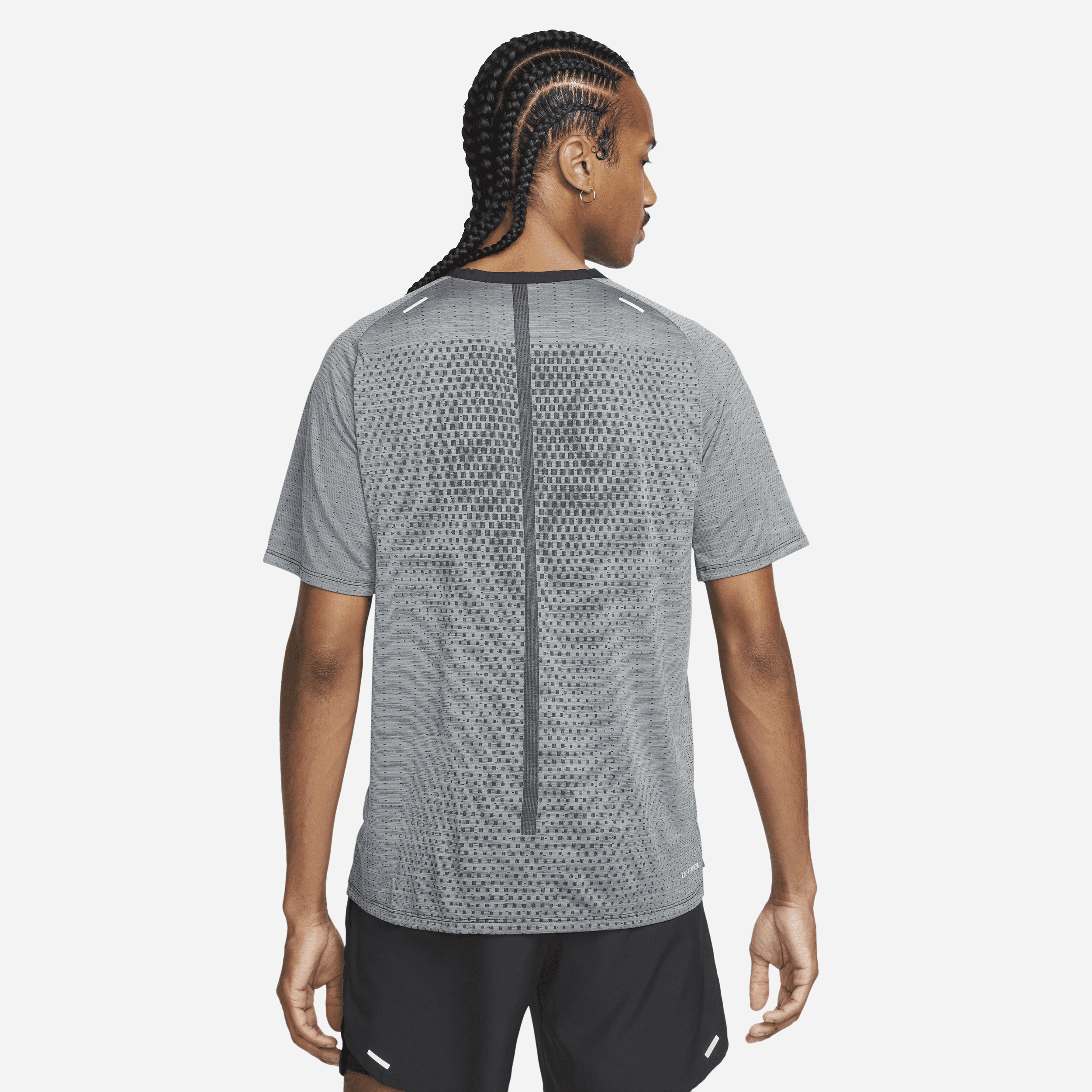 Haut de running à manches courtes Dri-FIT Nike TechKnit ADV pour homme - Noir