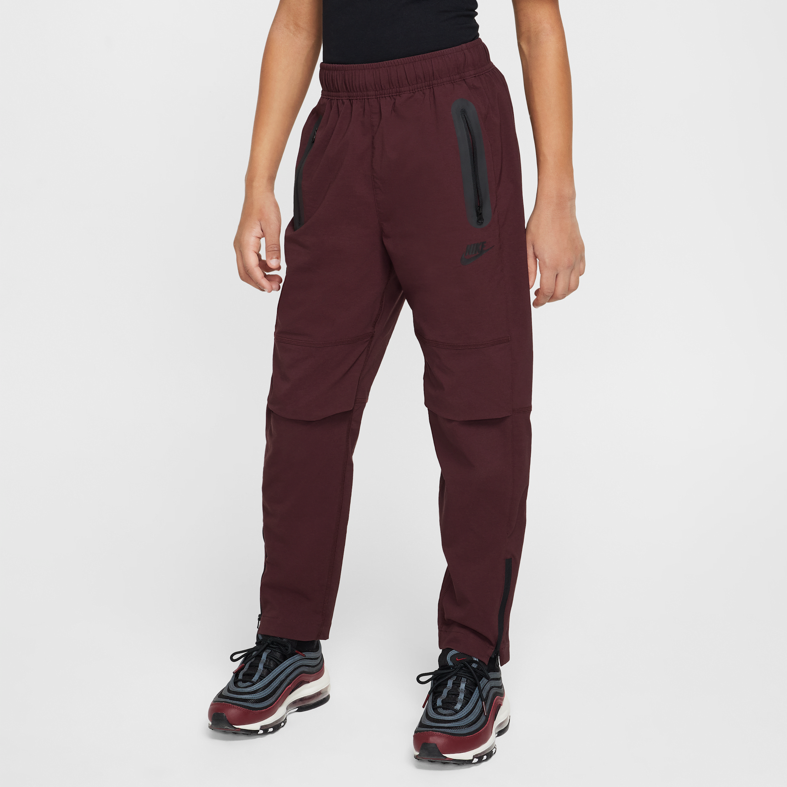 Pantalon tissé Nike Tech pour ado (garçon) - Rouge