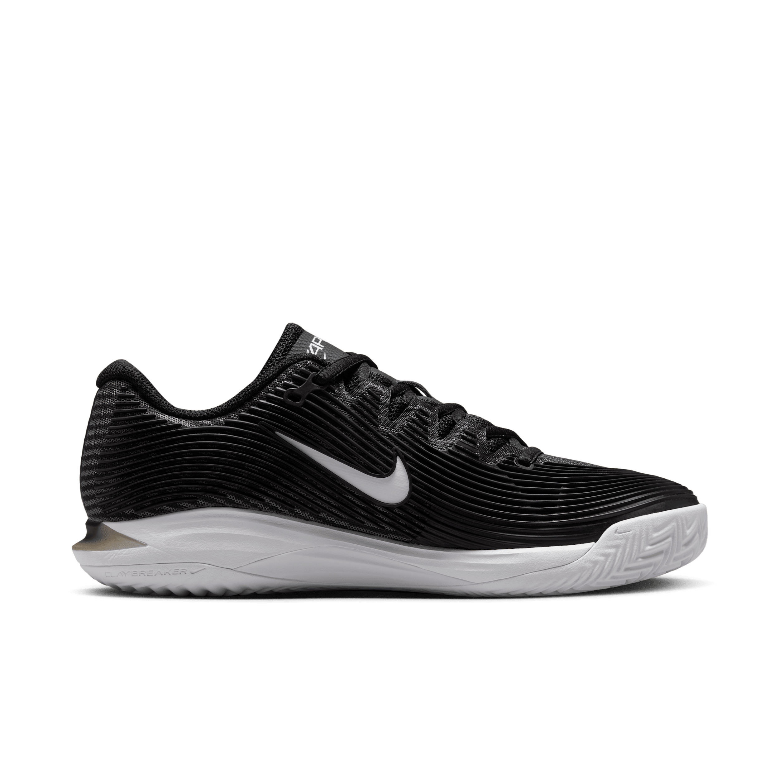 Nike Court Vapor 12 Clay Black Dark Smoke Grey White (Women's) - HQ6027-001