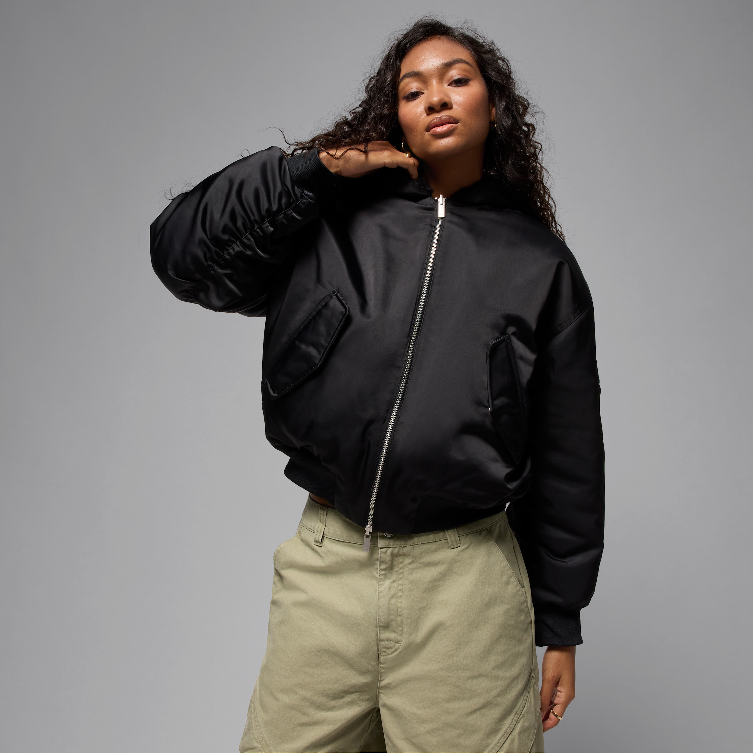 Thumbnail - Jordan Renegade Flight wendbare Therma-FIT Jacke (Damen) - Schwarz