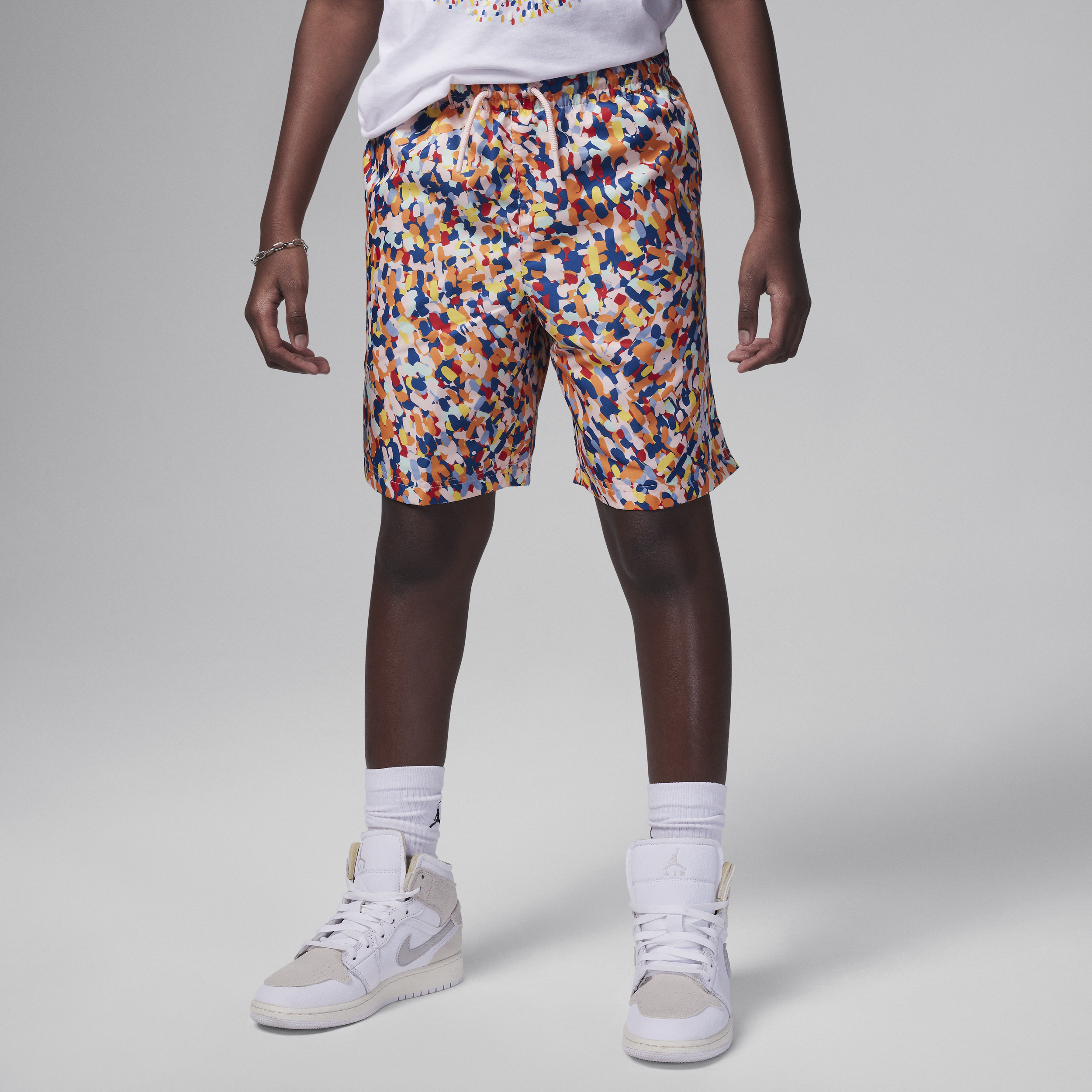 Shorts con stampa Jordan MJ Essentials Poolside – Ragazzo/a - Rosa