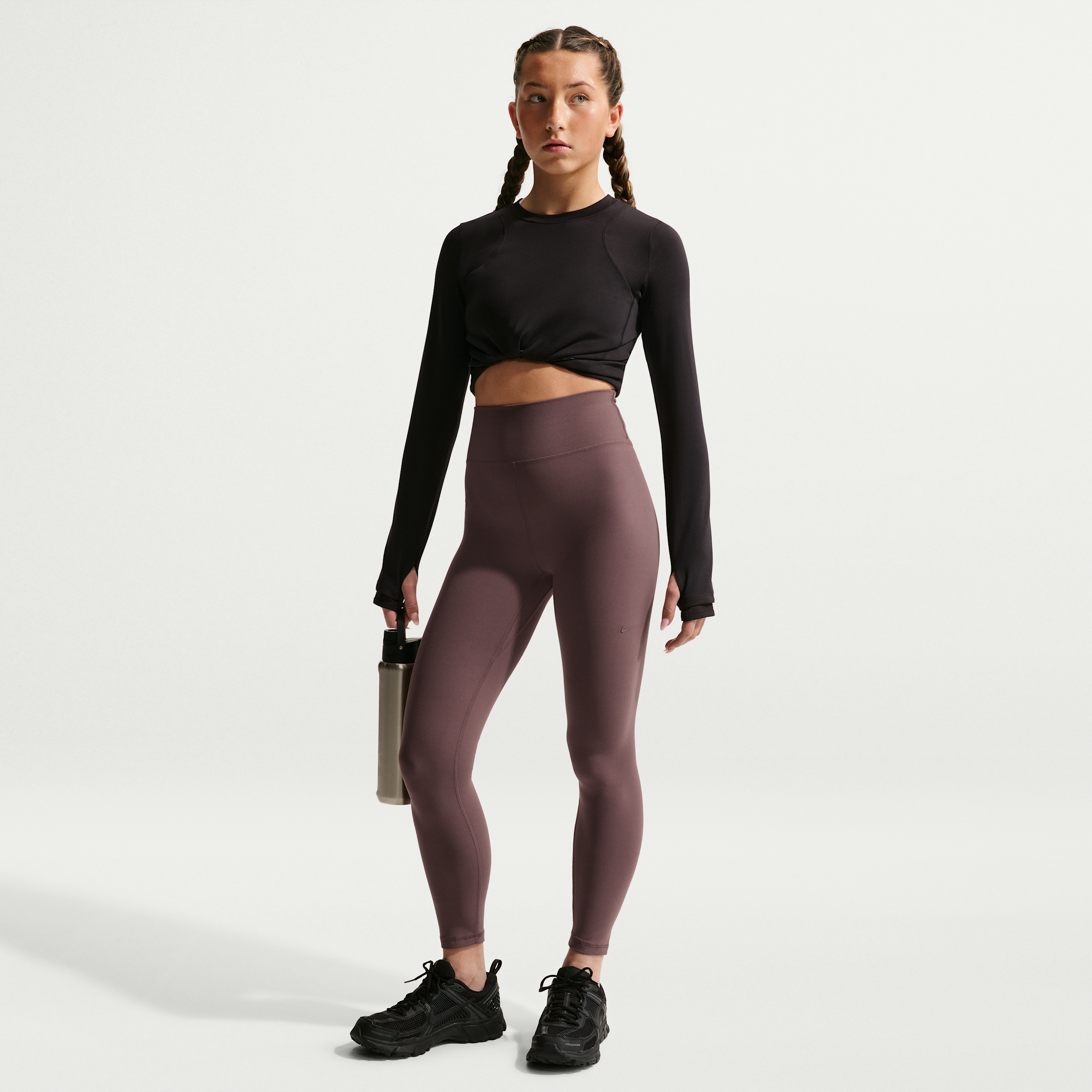 Leggings a vita alta Nike Mavn Dri-Fit – Bambina/Ragazza - Viola