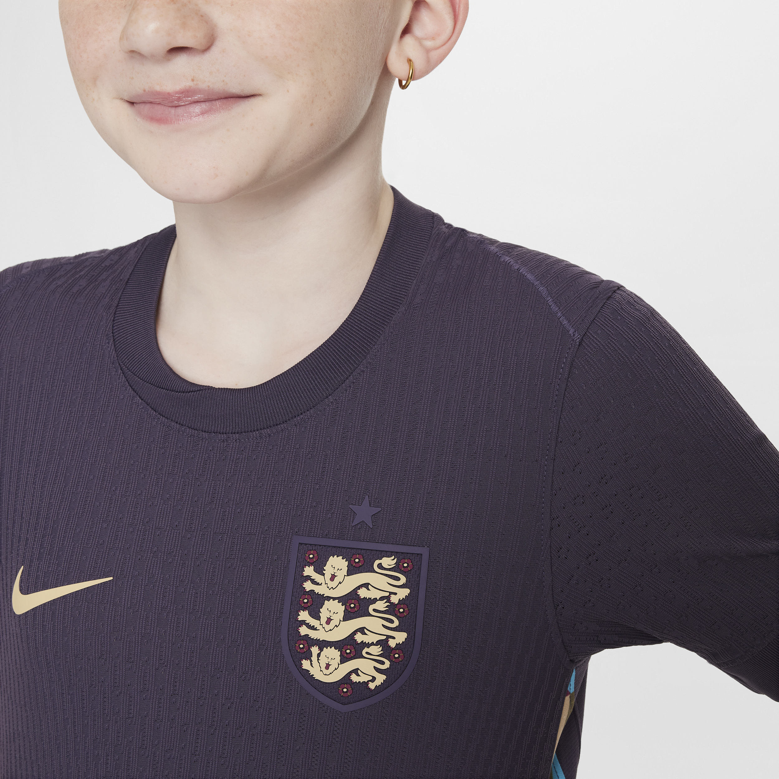 Maillot de foot authentique Nike Dri-FIT ADV Angleterre (Équipe masculine) 2024/25 Match Extérieur pour ado - Pourpre