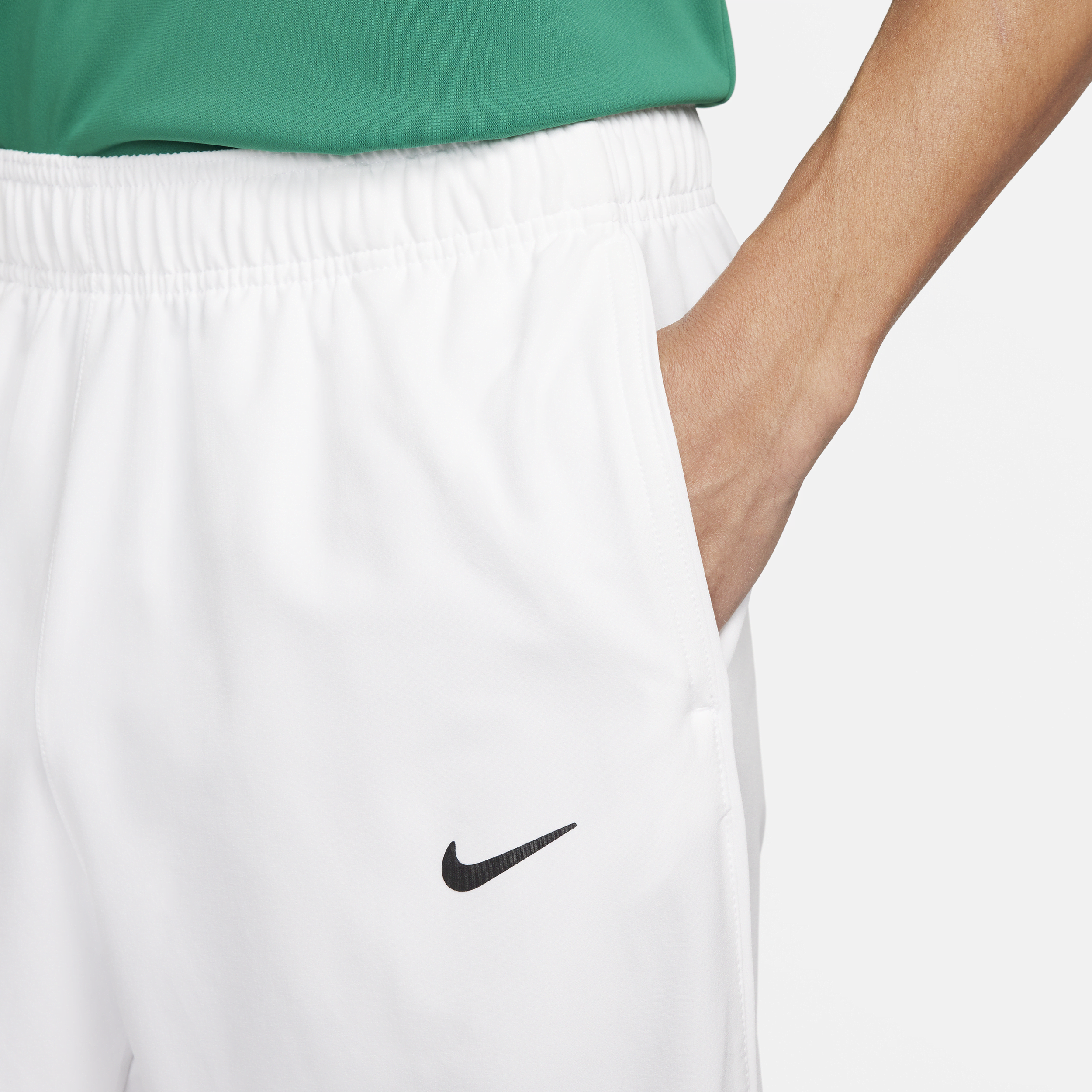 Nike Court Advantage Dri-FIT tennisbroek voor heren Wit