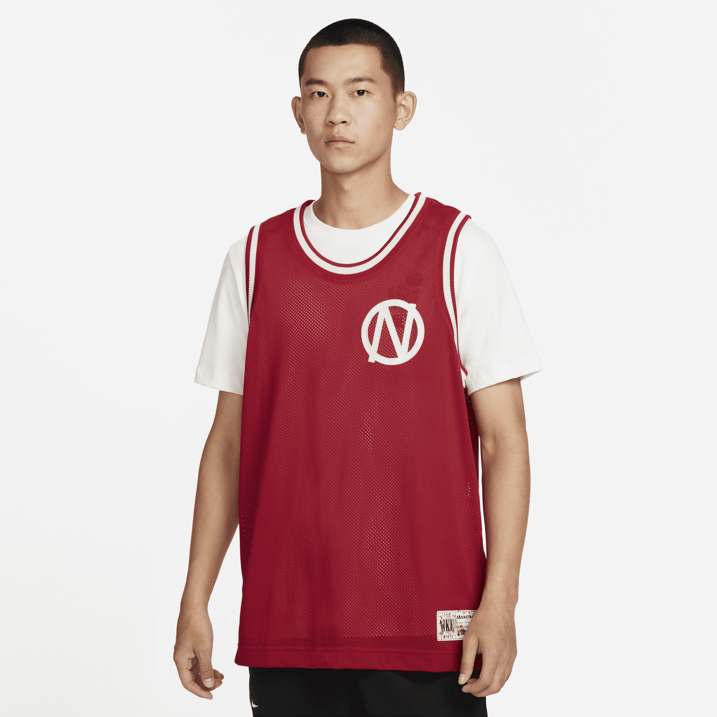 Męska koszulka premium do koszykówki Nike Dri-FIT - Czerwony