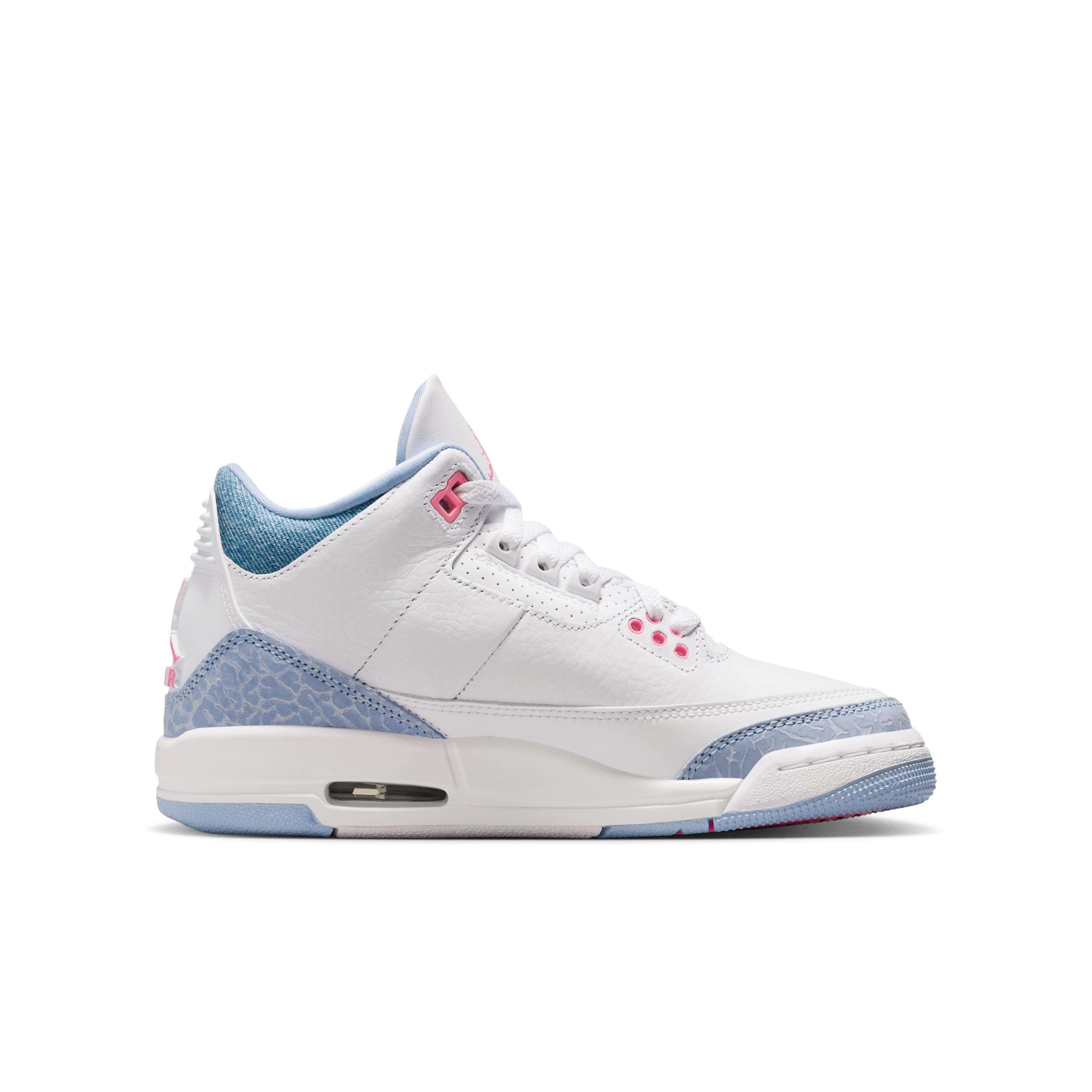 Thumbnail - Air Jordan 3 Retro Schuh (ältere Kinder) - Weiß