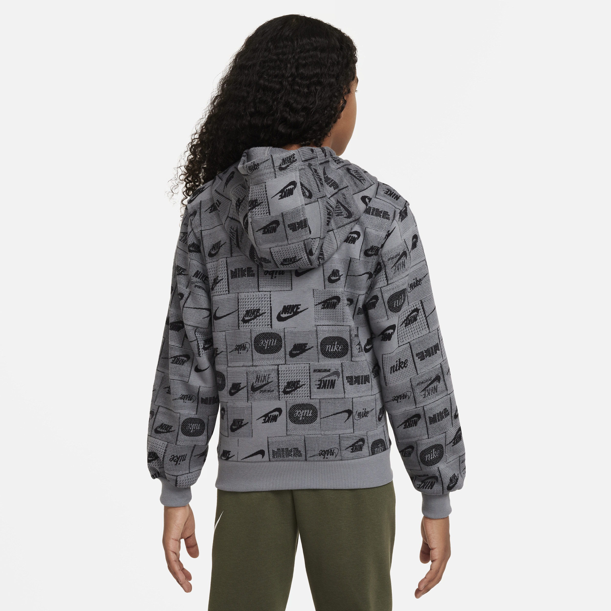 Nike Sportswear Club Fleece hoodie voor kids Grijs