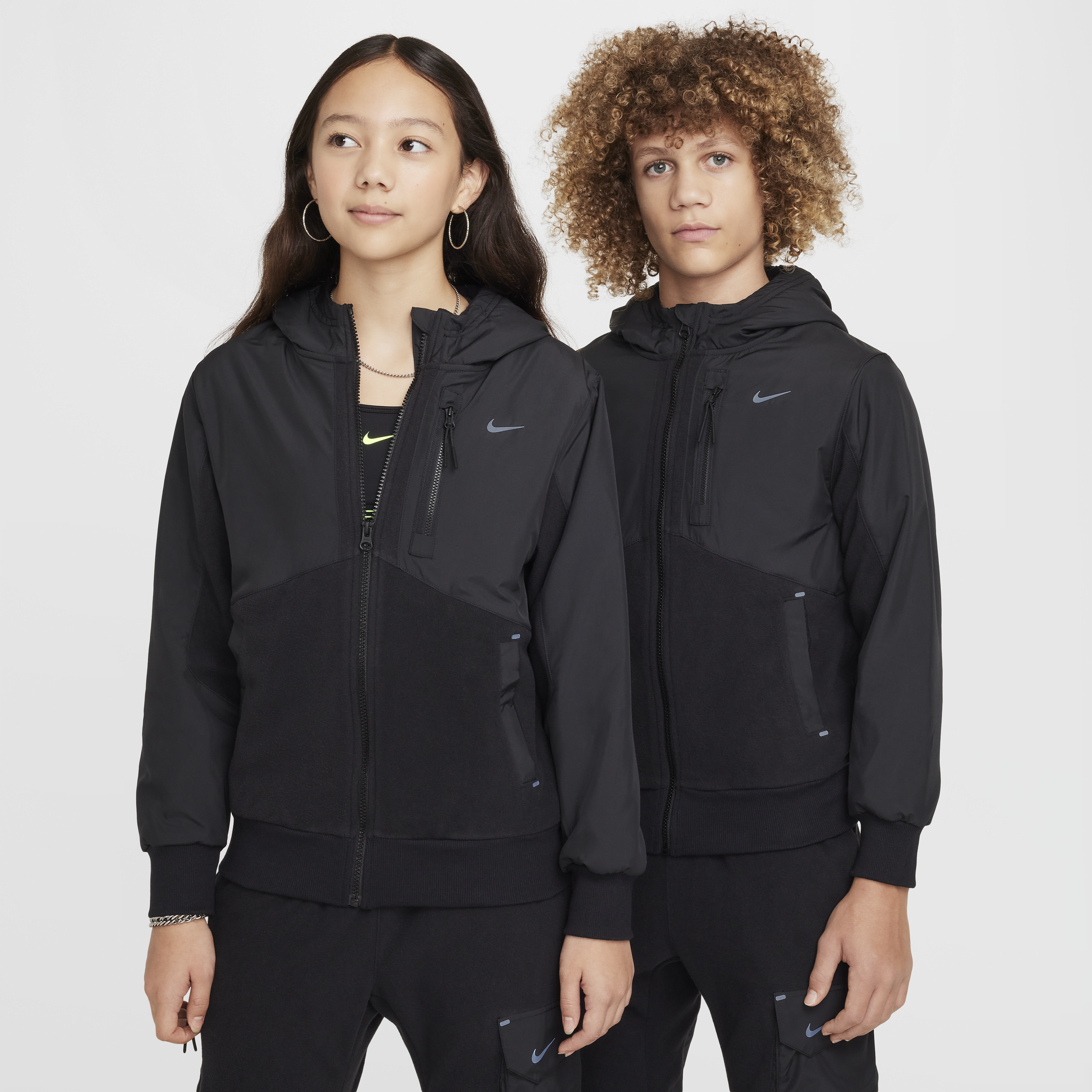 Veste d'hiver Therma-FIT Nike Sportswear City Utility EasyOn pour ado - Noir