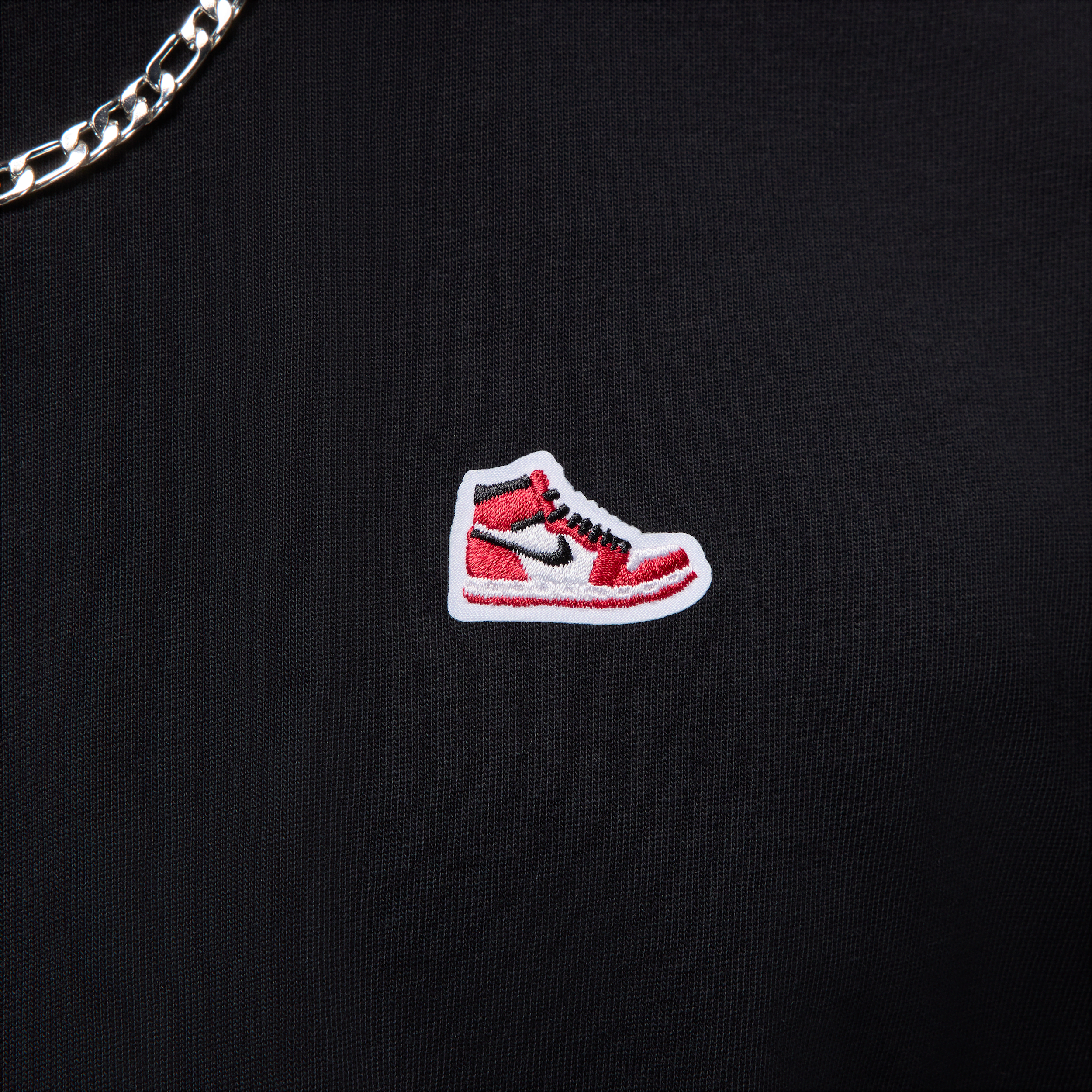 T-shirt à écusson sneaker Jordan pour homme - Noir