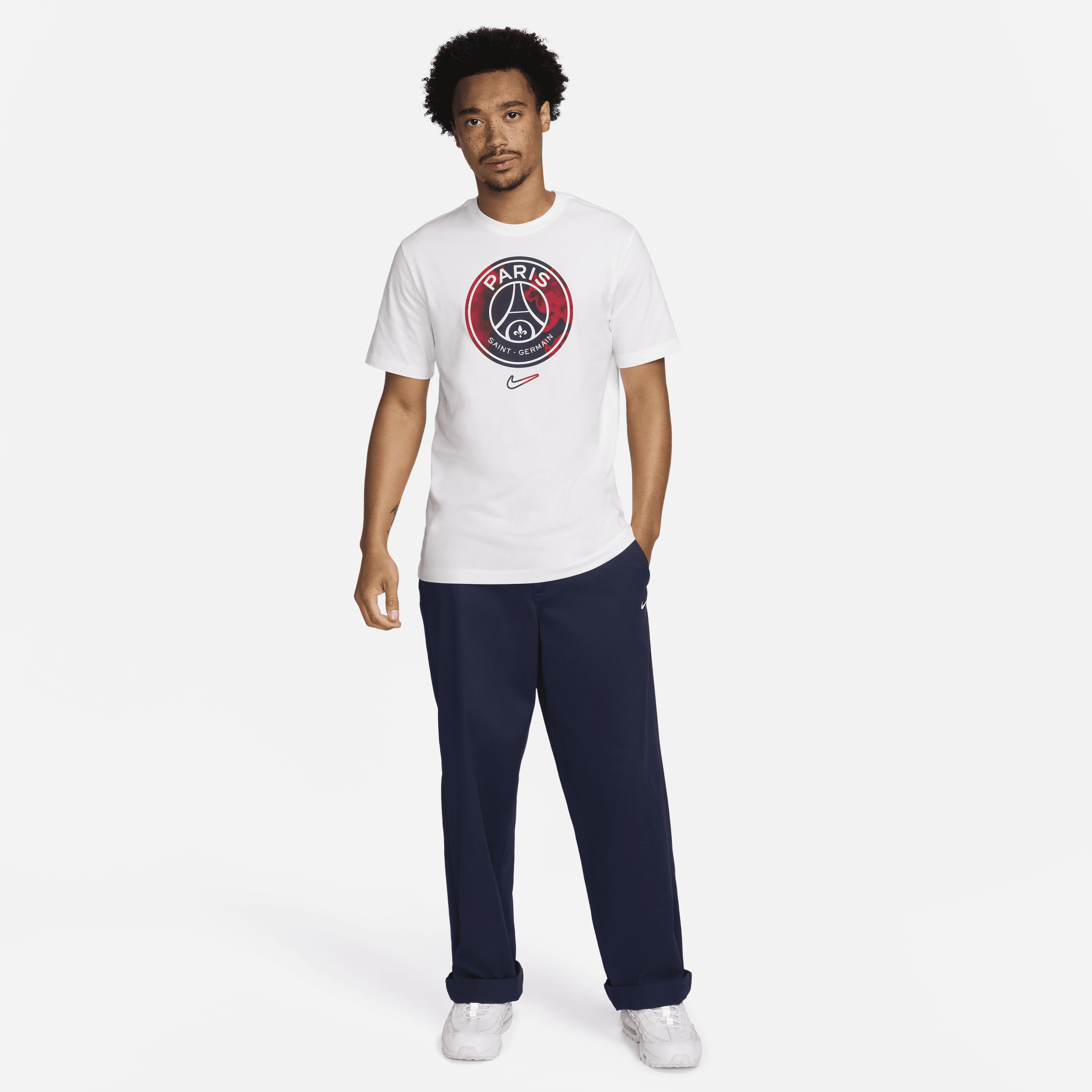 T-shirt Nike Football Paris Saint-Germain pour homme - Blanc