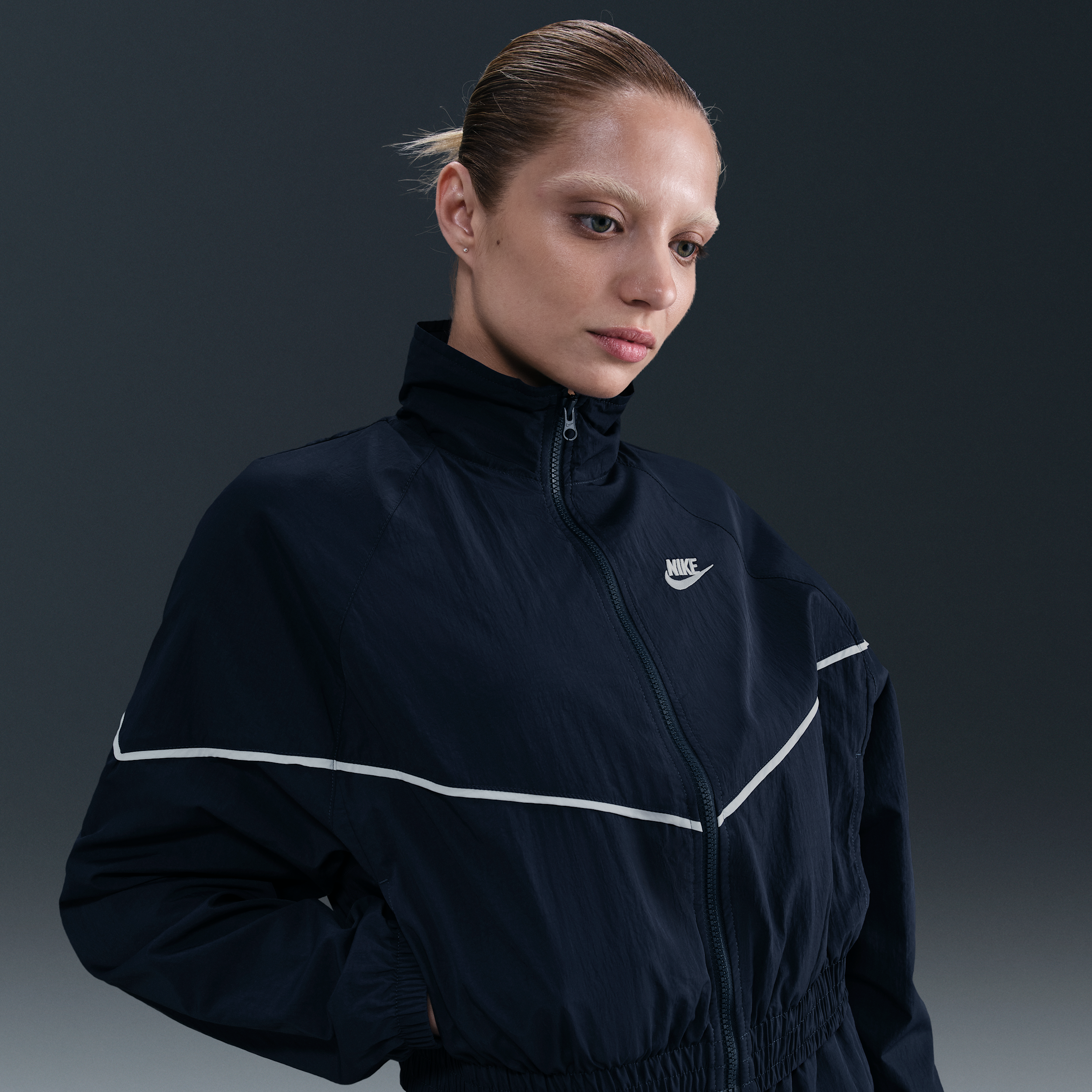 Nike Windrunner Womens Woven Jacket - Blue - Nylon