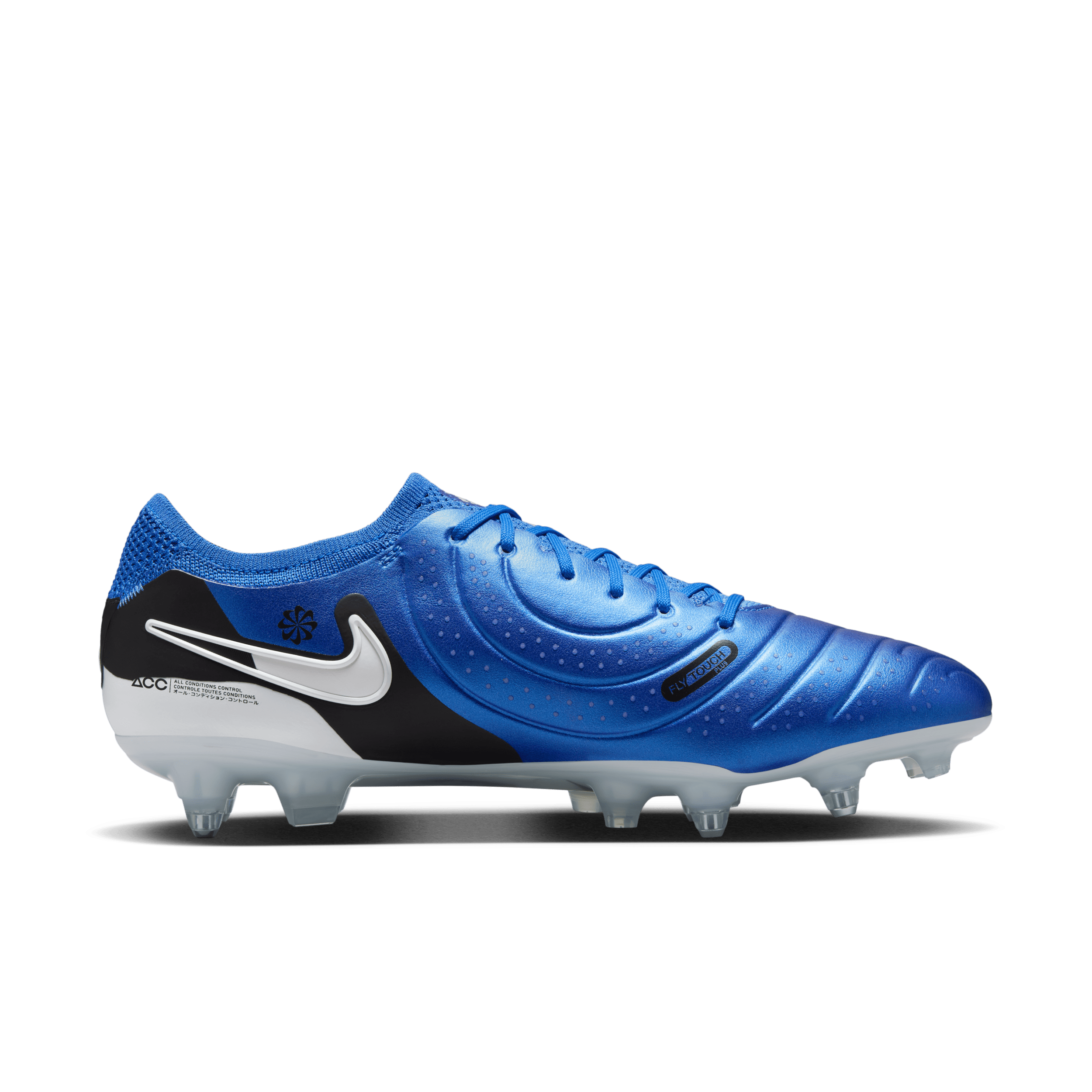 Chaussure de foot basse à crampons pour terrain gras Nike Tiempo Legend 10 Elite - Bleu