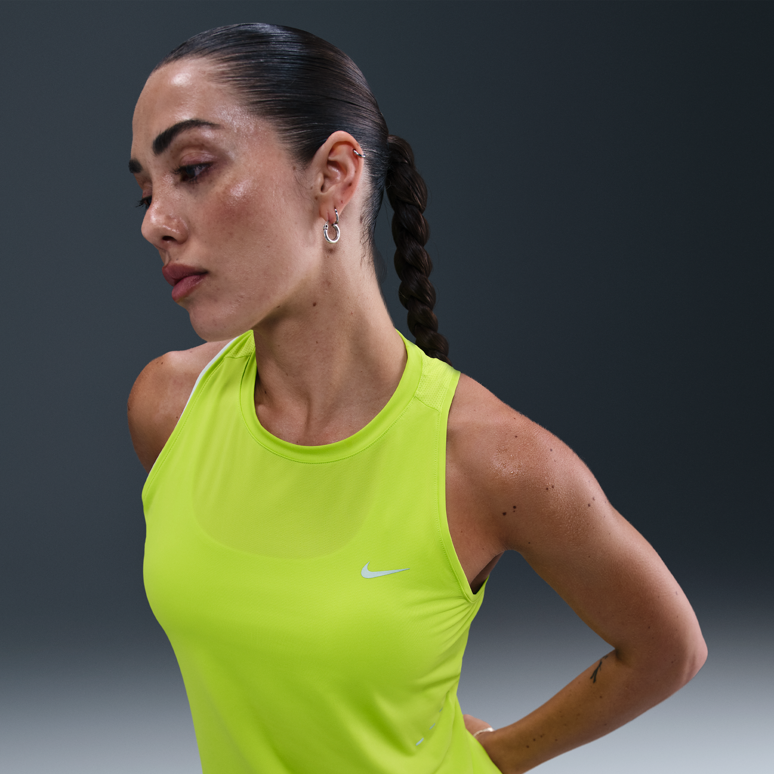 Thumbnail - Nike Swift Dri-FIT-Lauf-Tanktop (Damen) - Grün