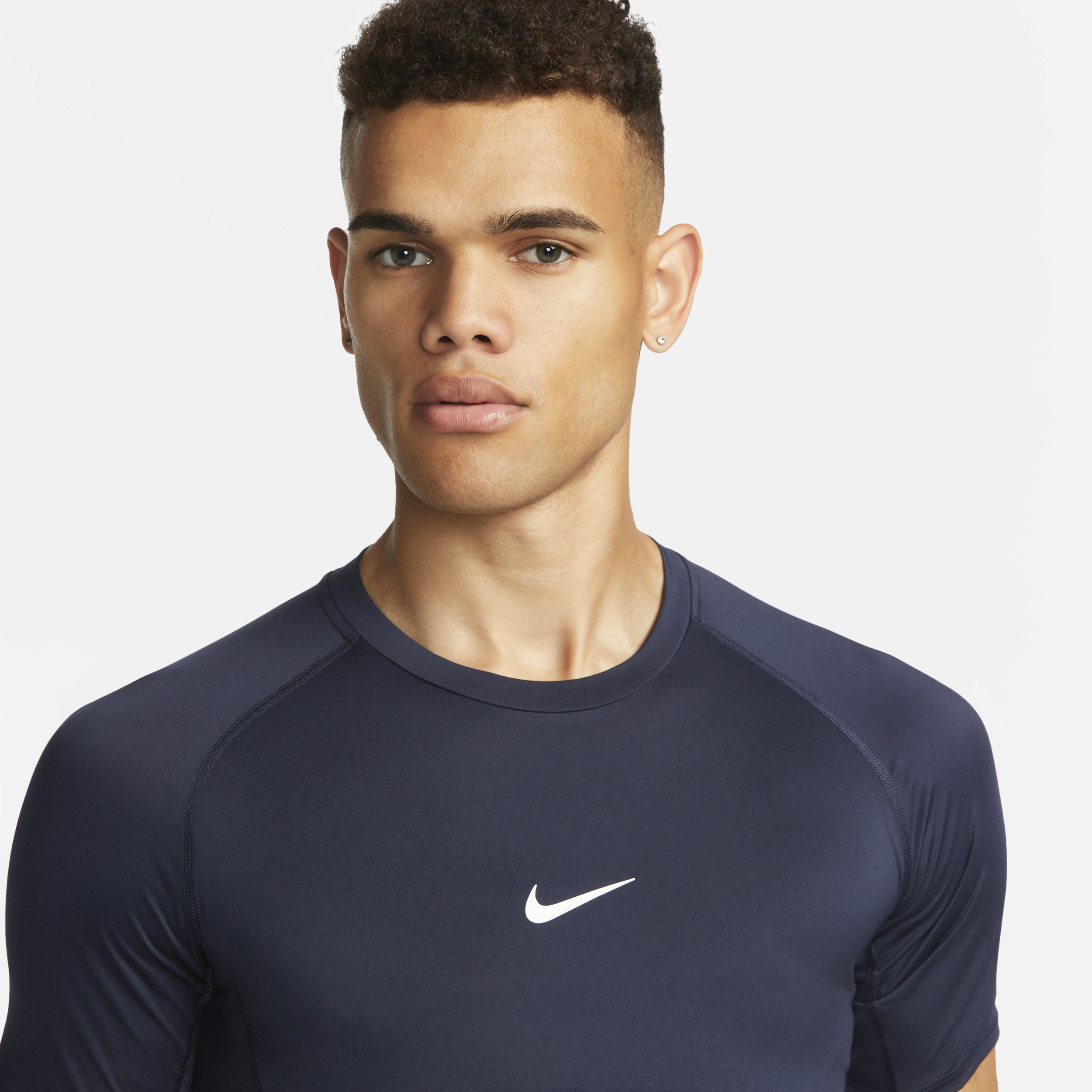 Haut de fitness ajusté à manches courtes Nike Pro Dri-FIT pour homme - Bleu