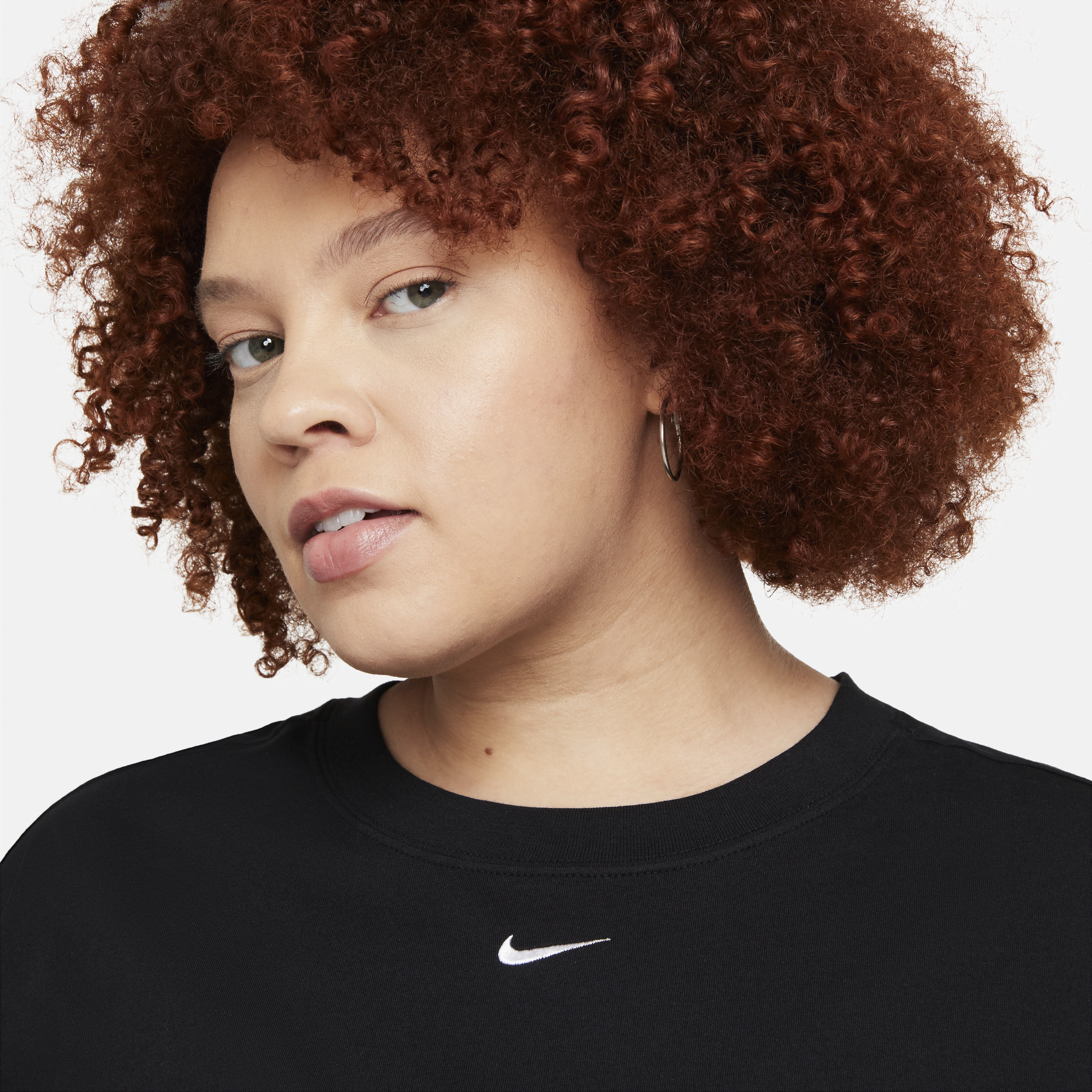 Haut à manches courtes oversize Nike Sportswear Essential pour Femme - Noir