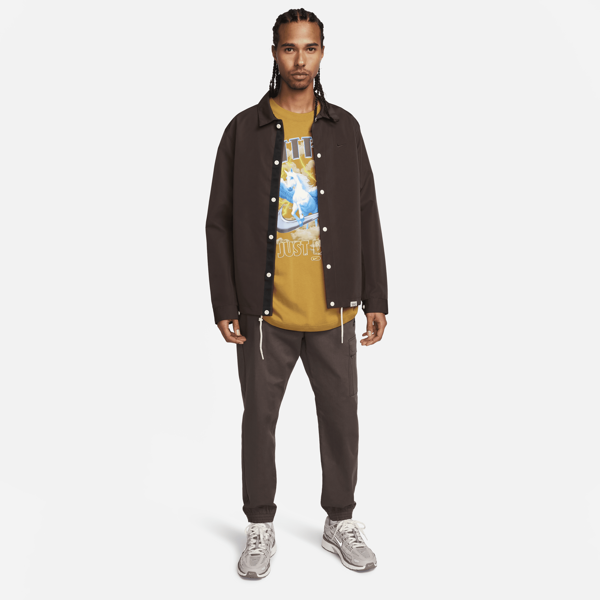 Nike Sportswear T-shirt voor heren Bruin