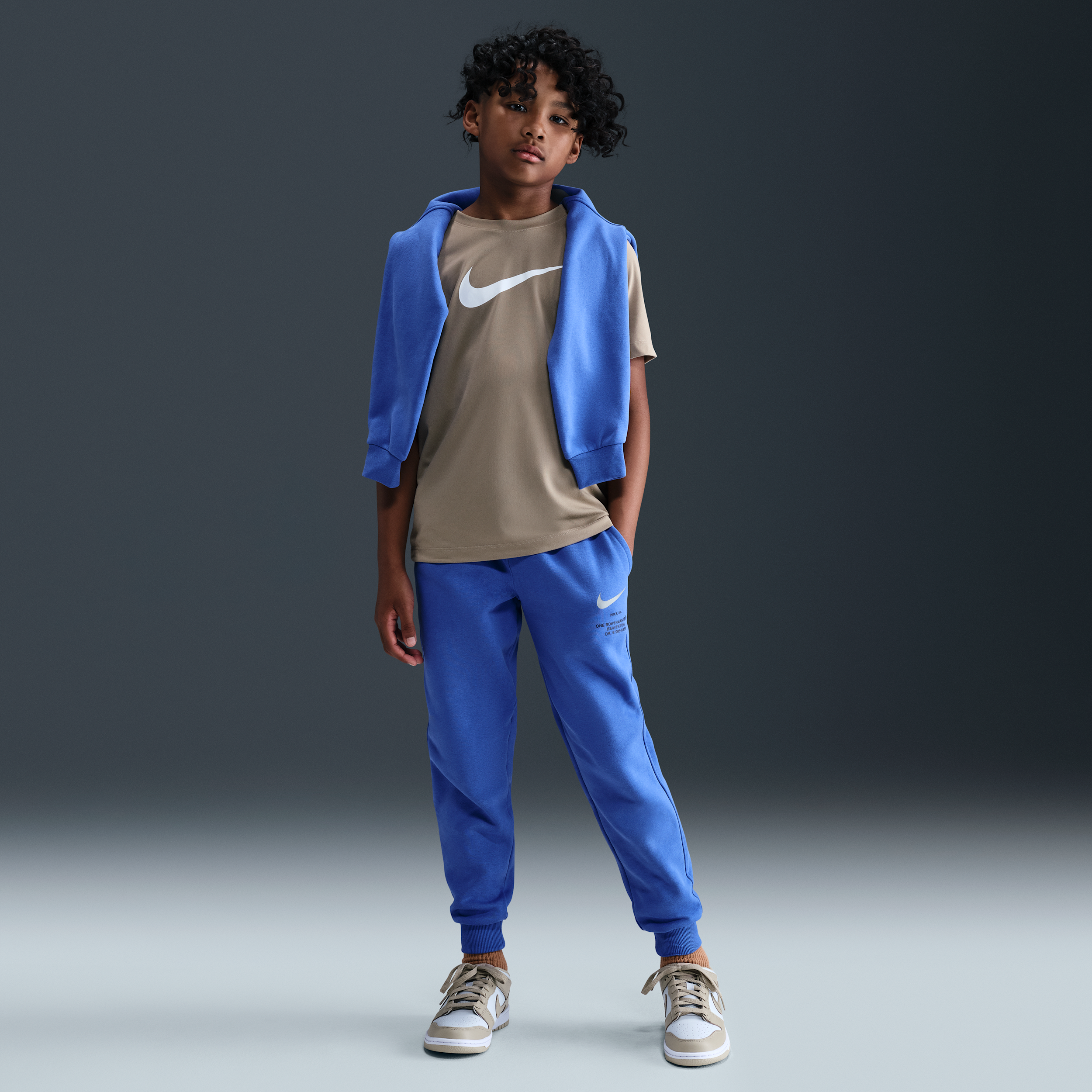Nike Sportswear Fleece joggingbroek voor Blauw