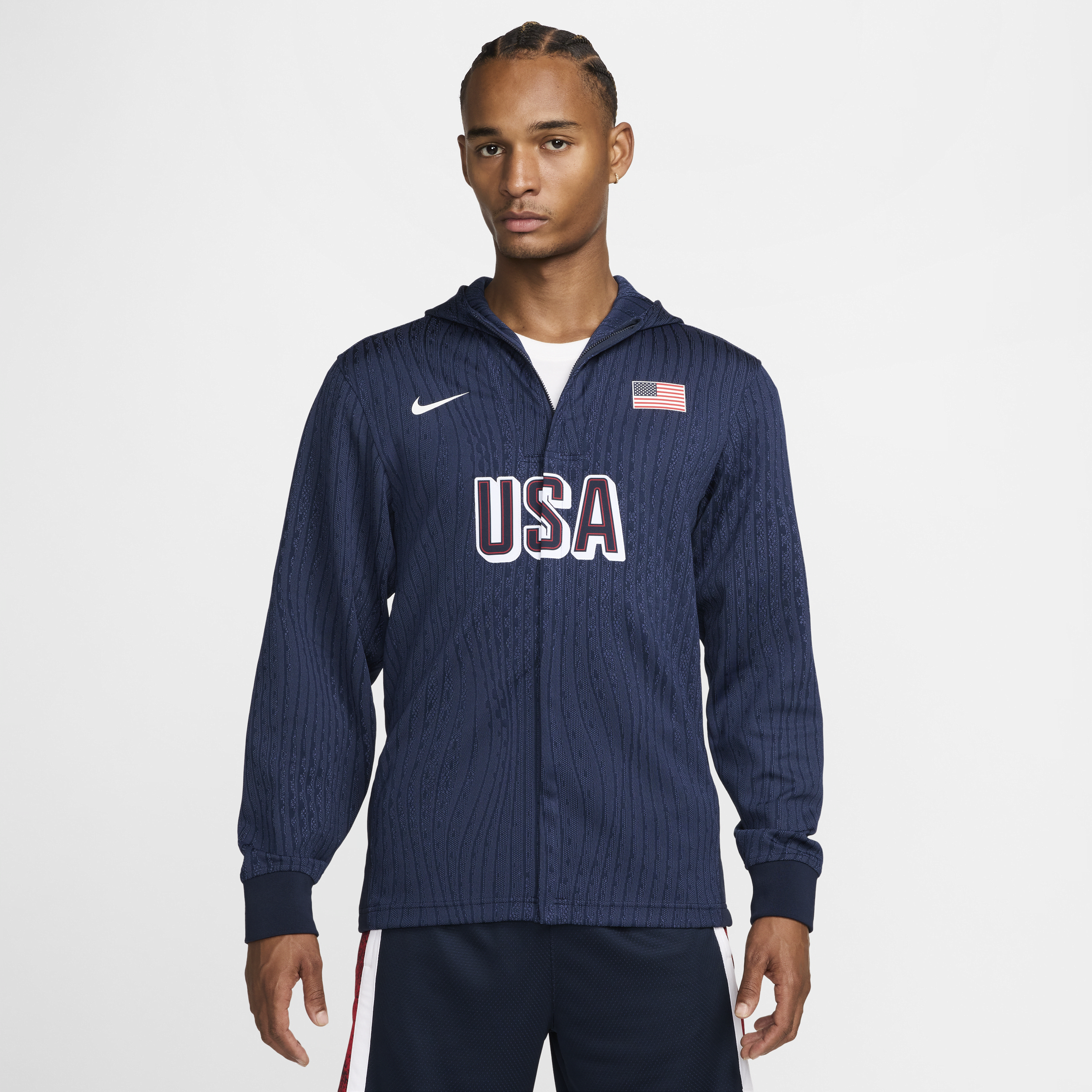 Nike VS Dri-FIT ADV basketbalwedstrijdjack voor heren Blauw