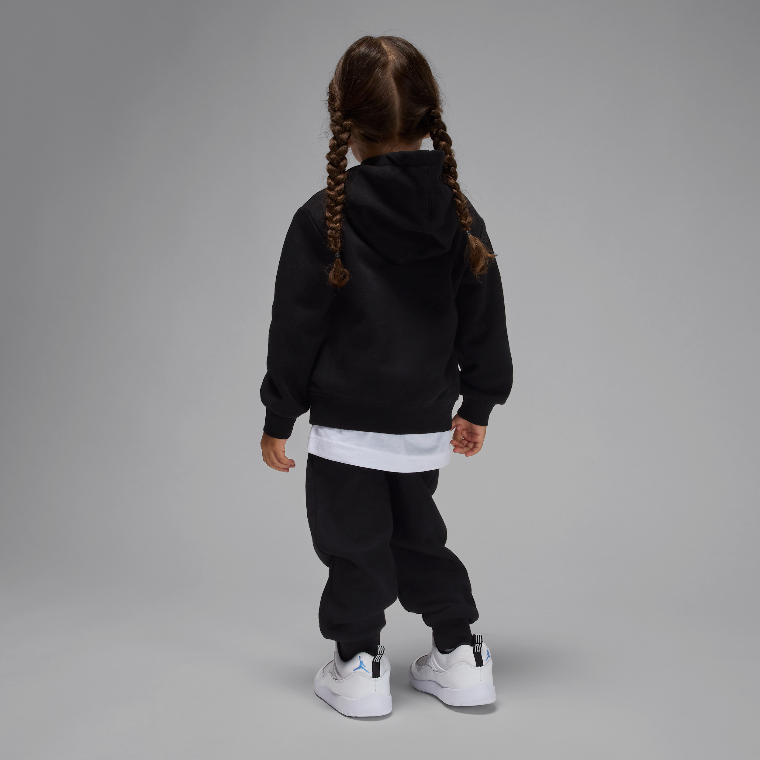 Thumbnail - Jordan Brooklyn Fleece 2-teiliges Hoodie-Set (Kleinkinder) - Schwarz