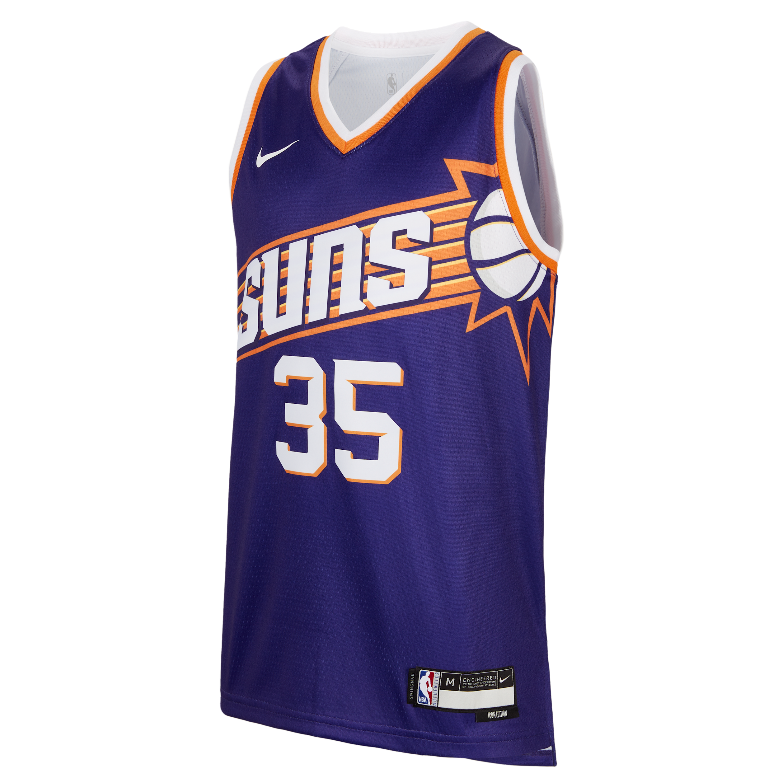 Maillot Nike Dri-FIT NBA Swingman Phoenix Suns 2023/24 Icon Edition pour ado (garçon) - Pourpre