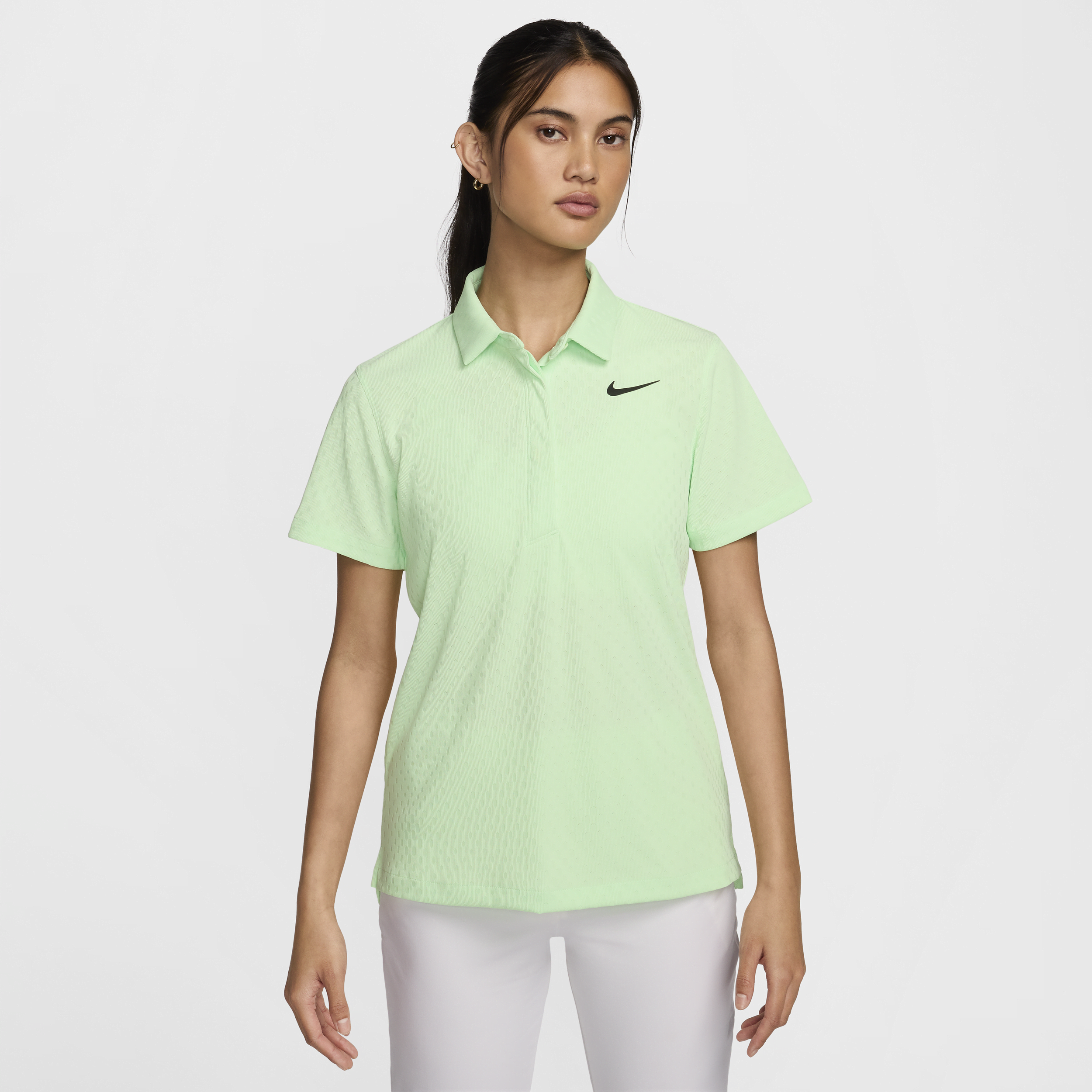 Nike Tour Dri-FIT ADV golfpolo met korte mouwen voor dames Groen