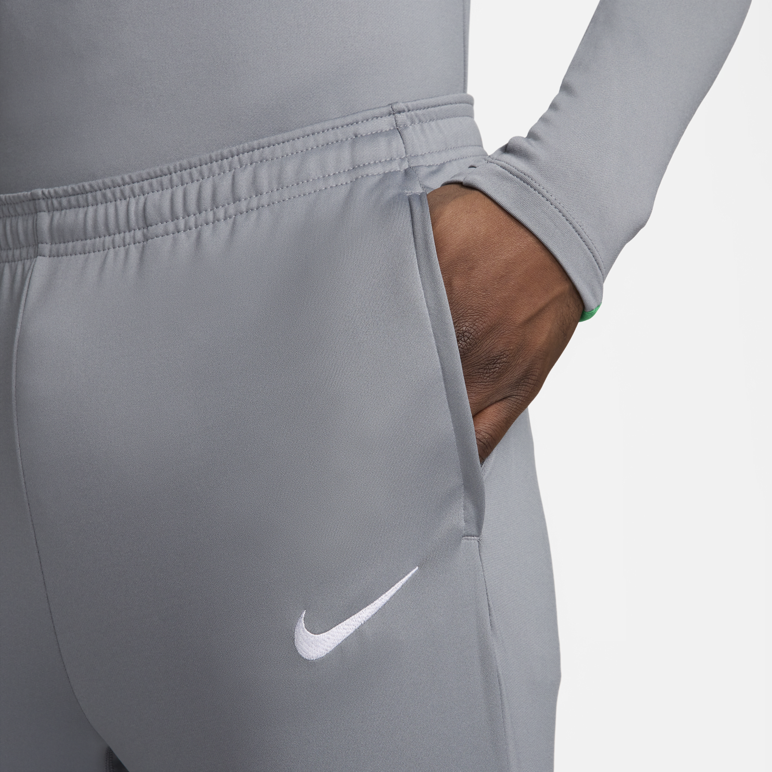 Nike Nigeria Strike Dri-FIT knit voetbalbroek voor heren Grijs