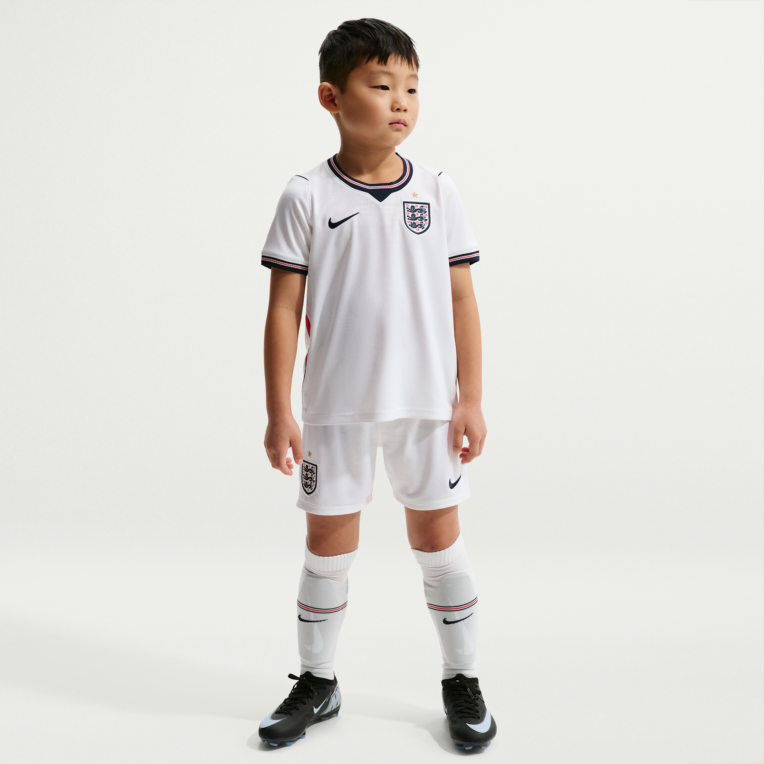 England 2026 Stadium Home Nike Driedelig Replicavoetbaltenue Voor Kleuters - Wit