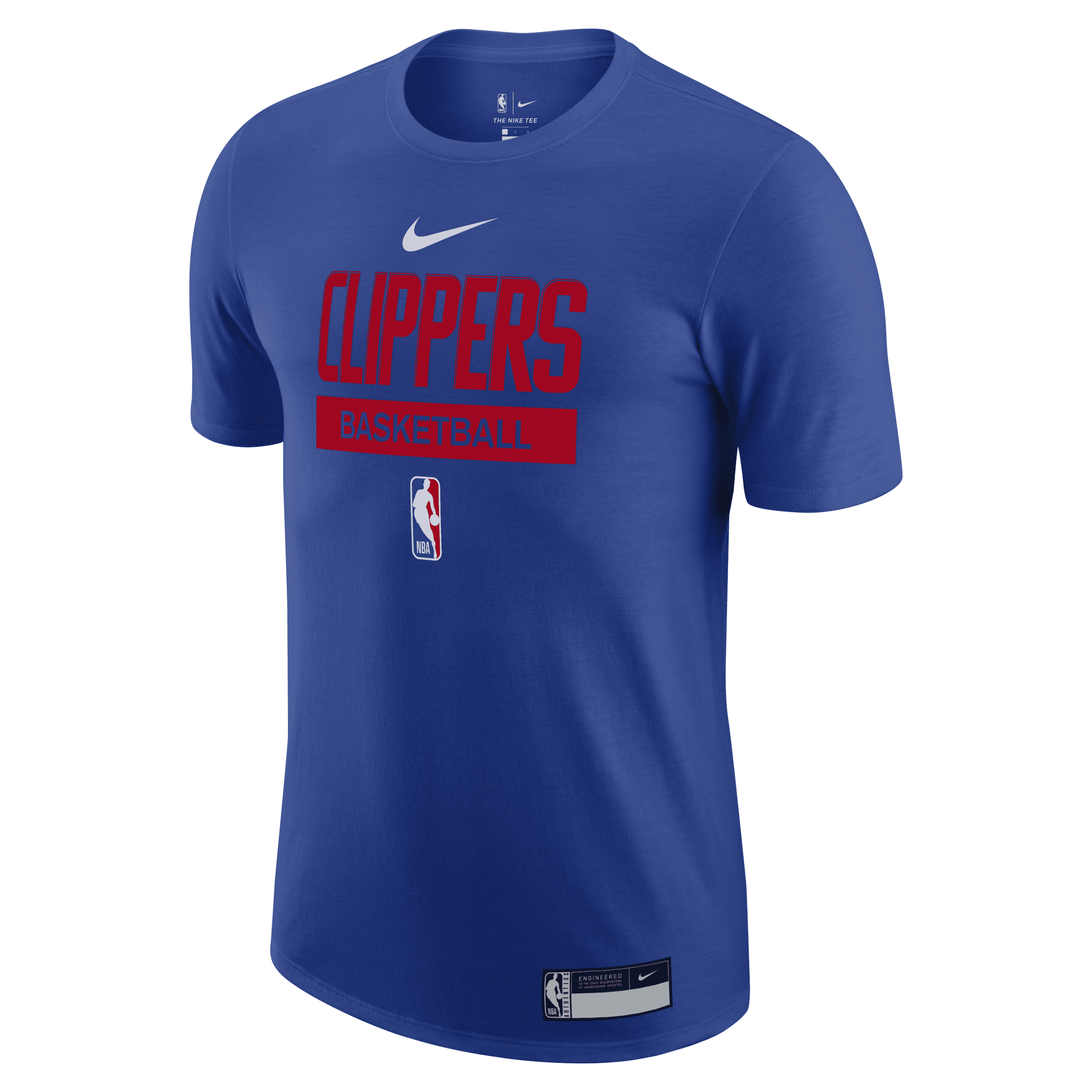 LA Clippers Nike Dri-FIT NBA-trænings-T-Shirt til mænd - blå