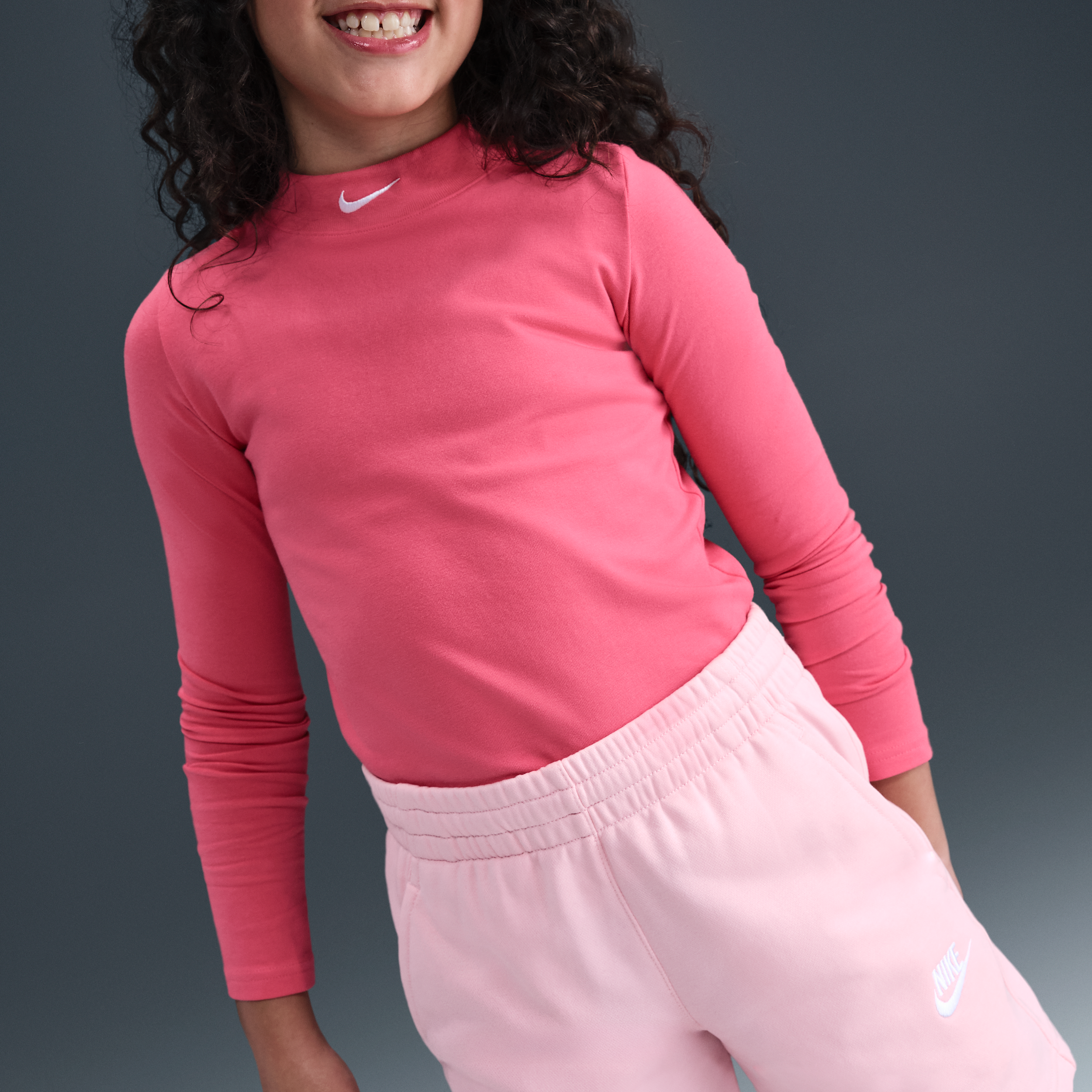 Thumbnail - Nike Club French-Terry-Shorts (12,5 cm) für ältere Kinder (Mädchen) - Pink