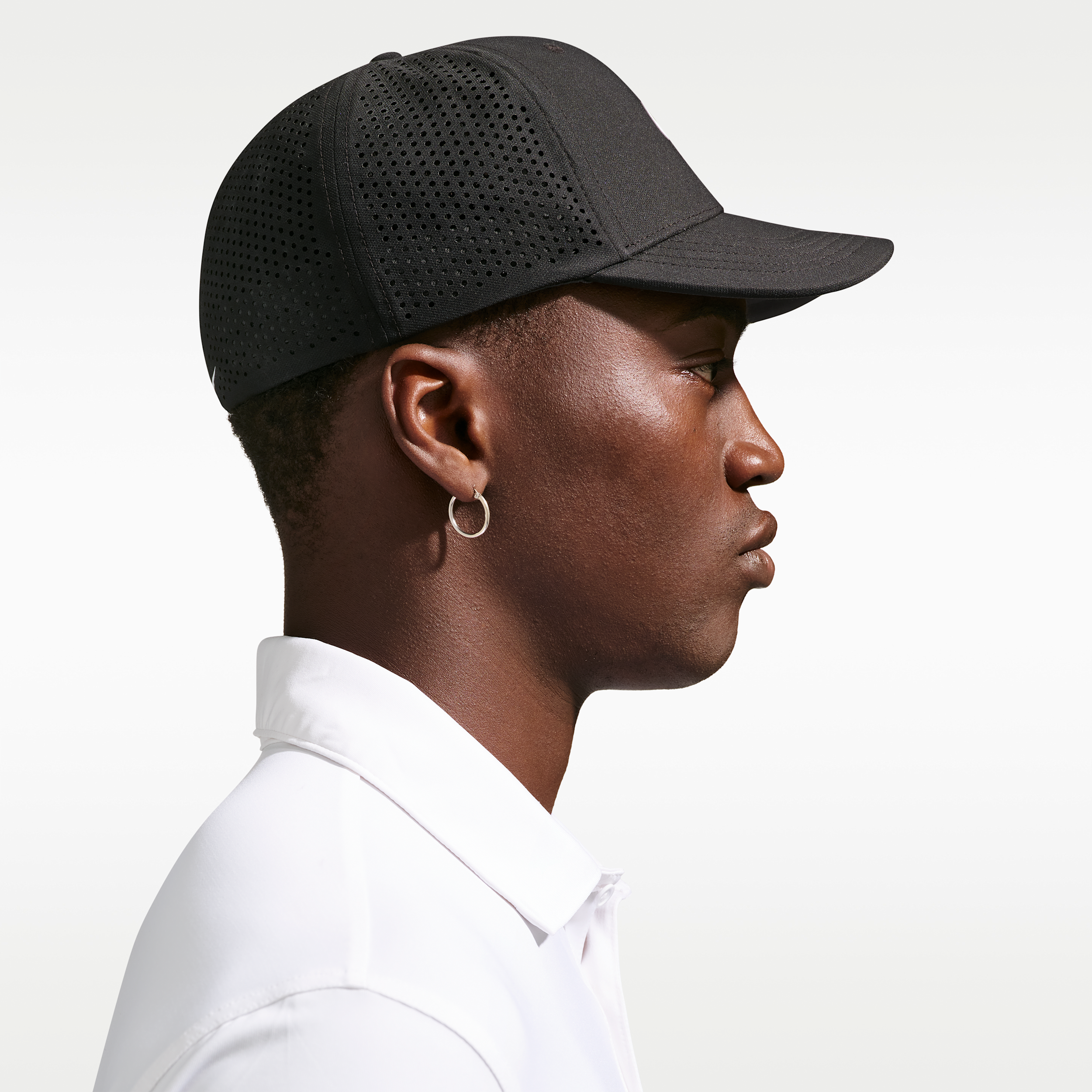 Thumbnail - Nike Rise Dri-FIT ADV strukturierte SwooshFlex-Golfcap - Schwarz