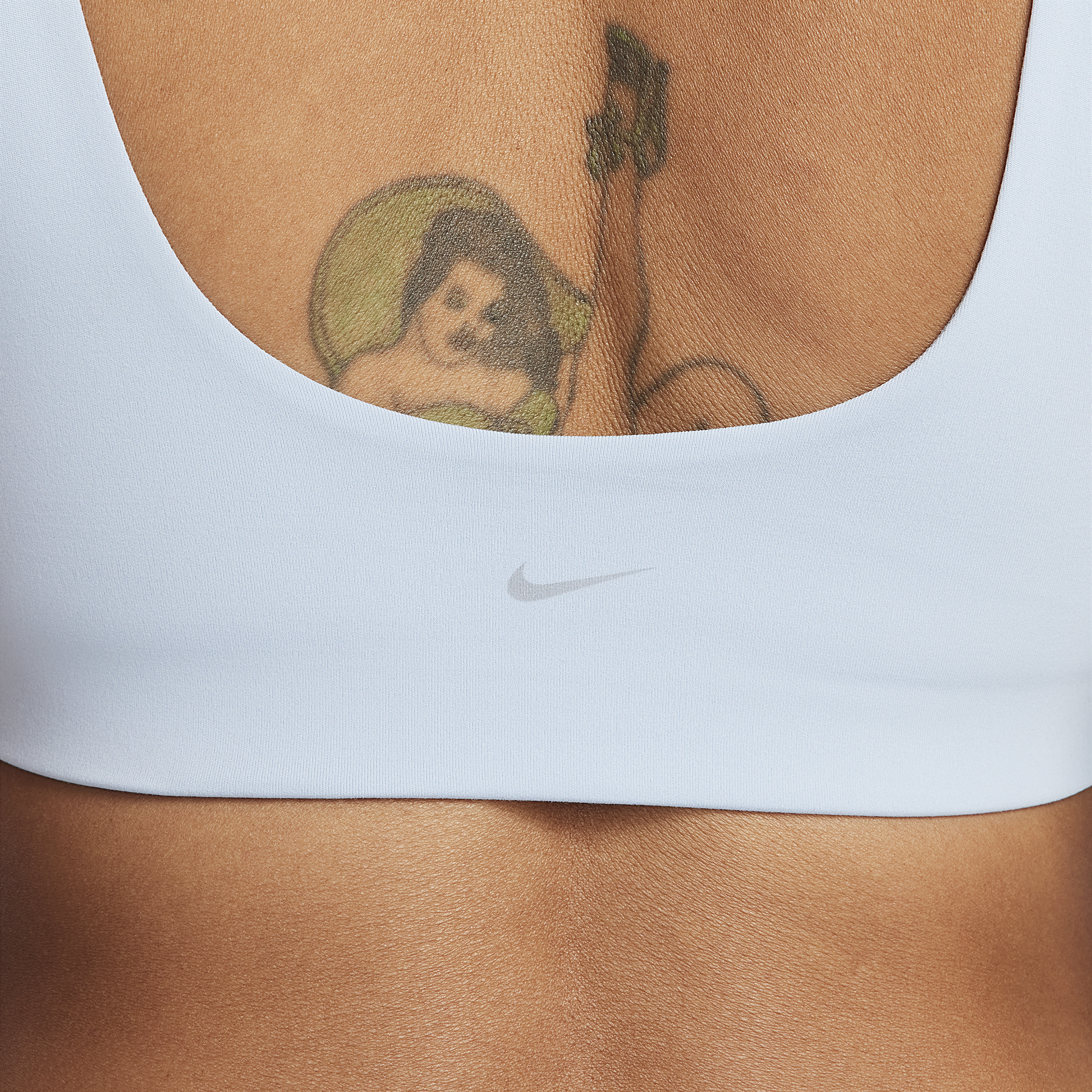 Nike Alate All U Licht gevoerde sport-bh met U-vormige hals en lichte ondersteuning Blauw