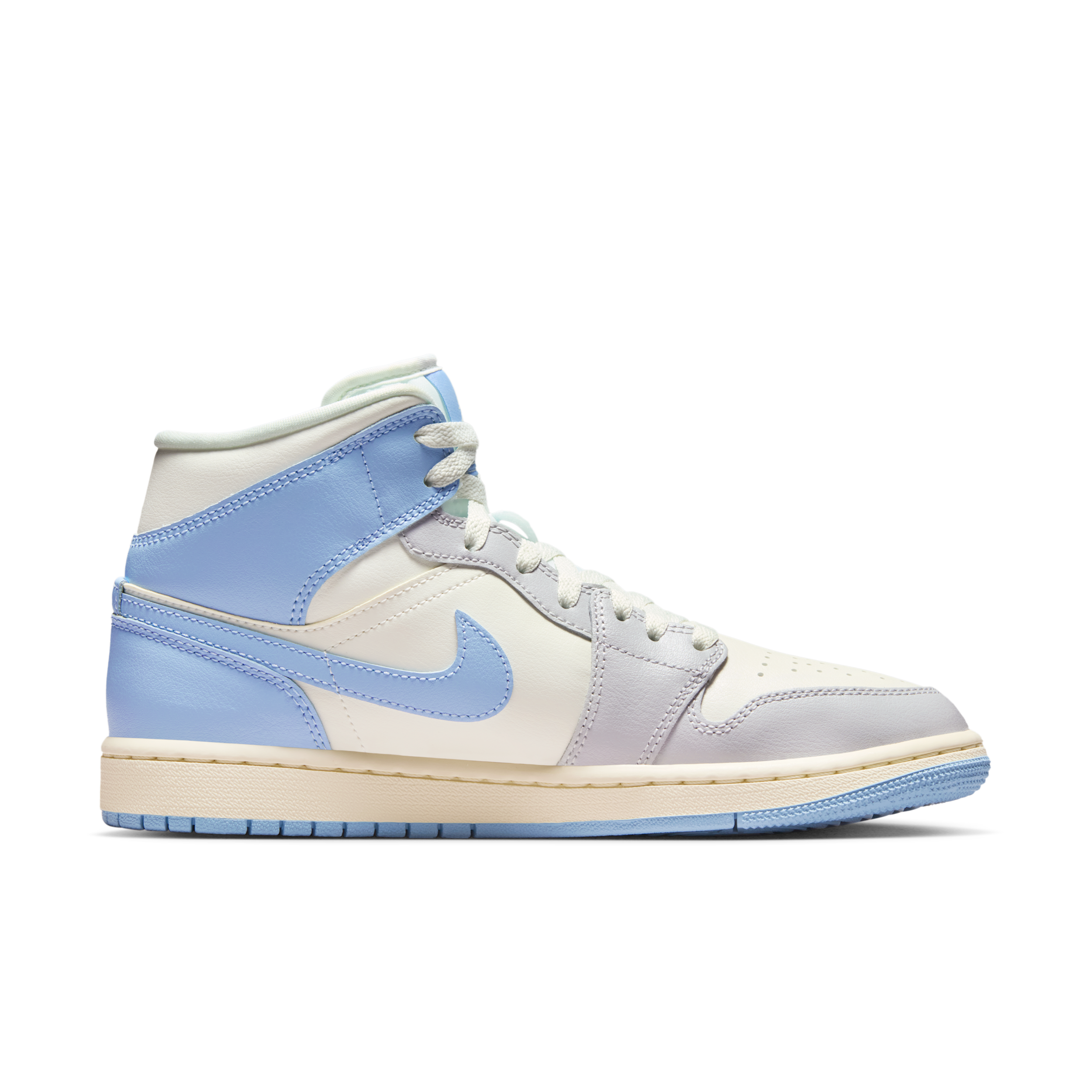Air Jordan 1 Mid-sko til kvinder - blå - BQ6472-402