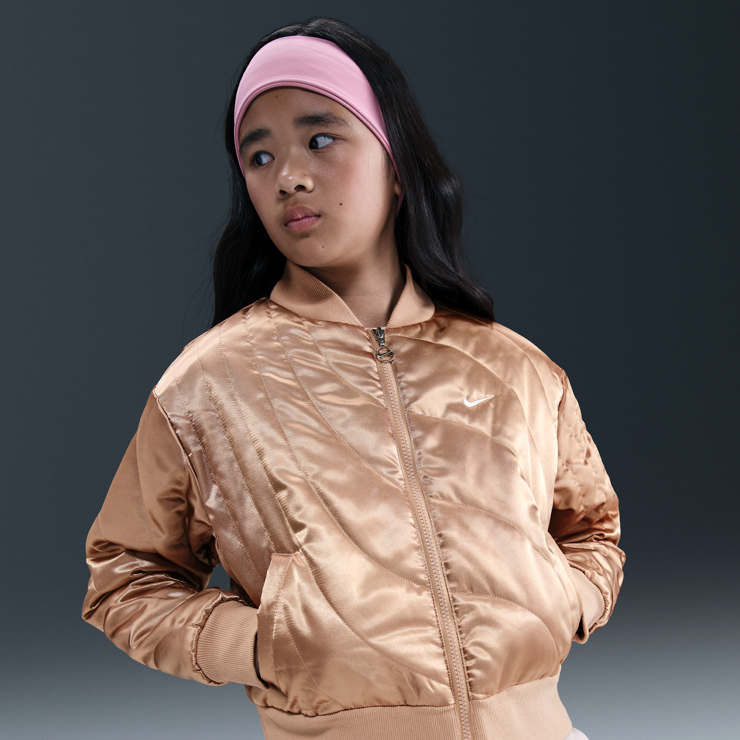 Nike Sportswear Meisjesjack - Bruin