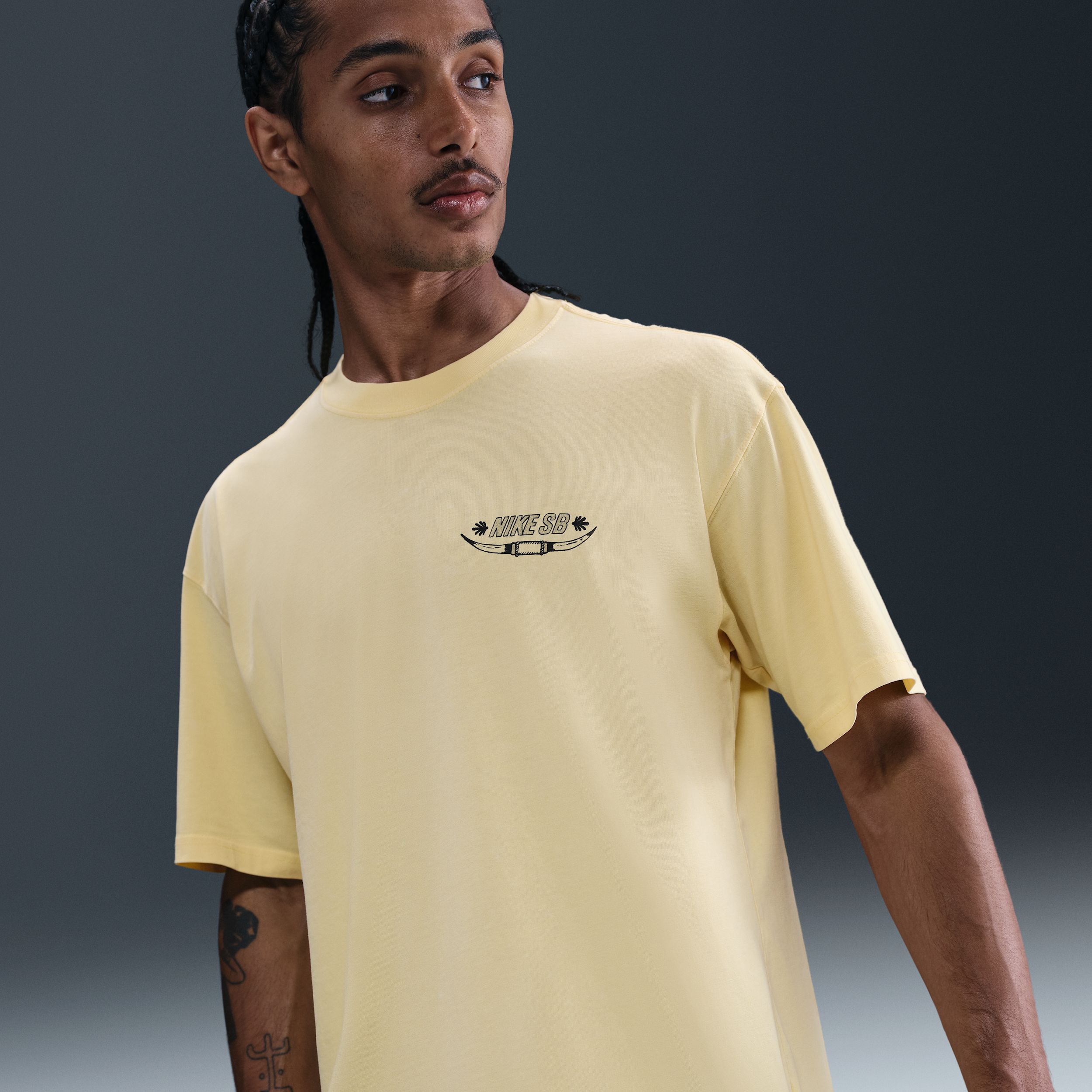 Thumbnail - Nike SB Max90 Skateboard-T-Shirt - Gelb