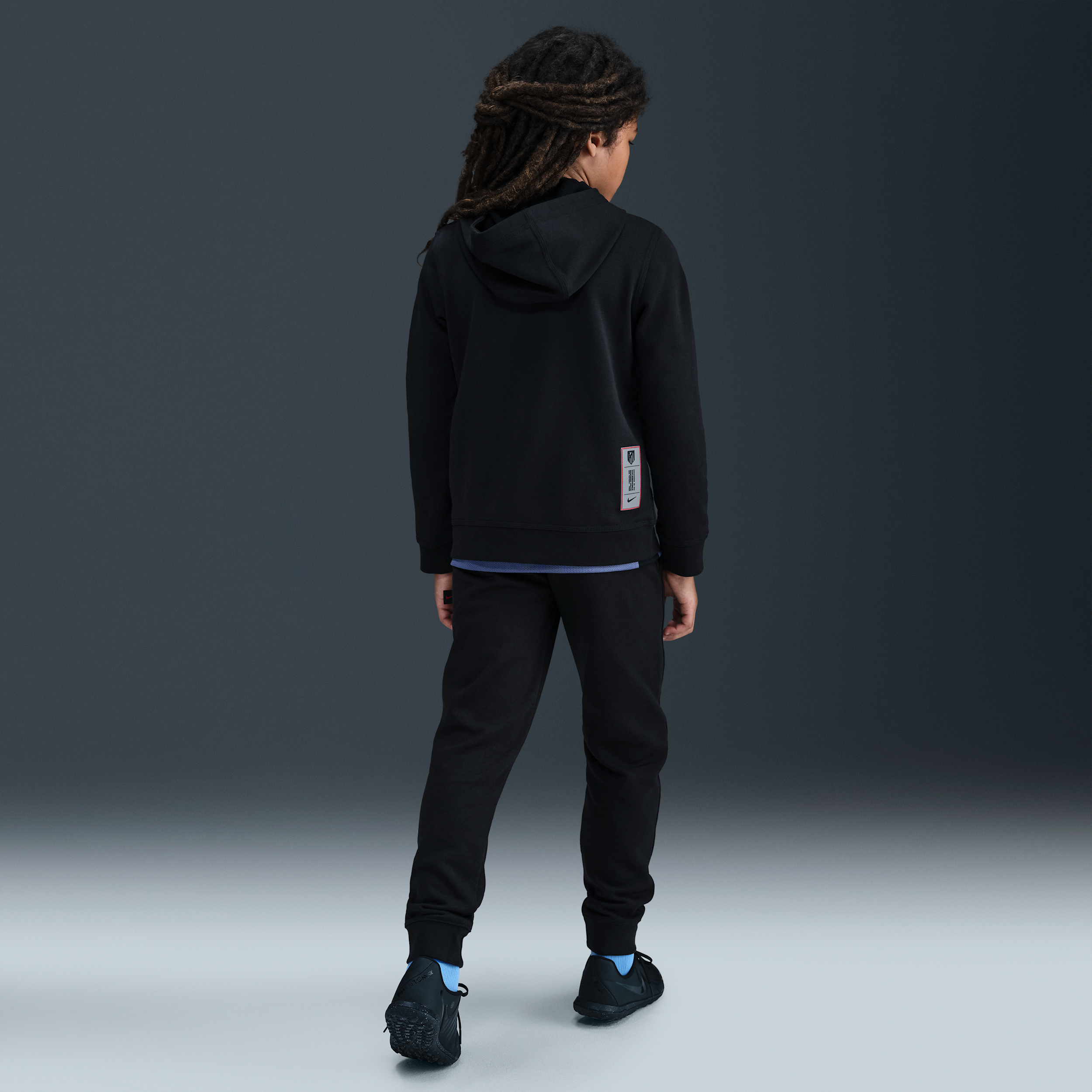 Thumbnail - Atlético Madrid Club Nike Fußball-Jogger (ältere Kinder, Jungen) - Schwarz