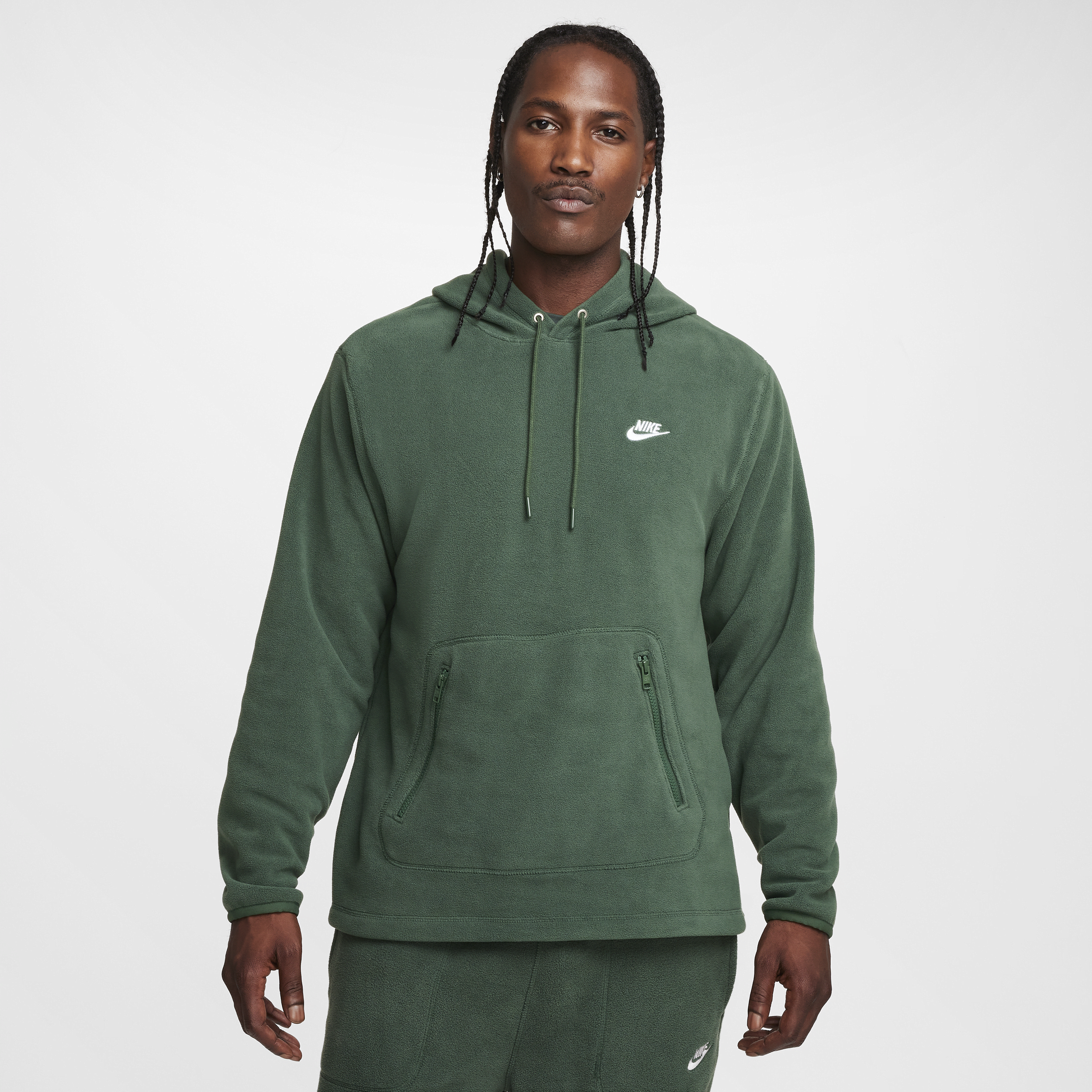 Thumbnail - Nike Club winterfester Hoodie (Herren) - Grün