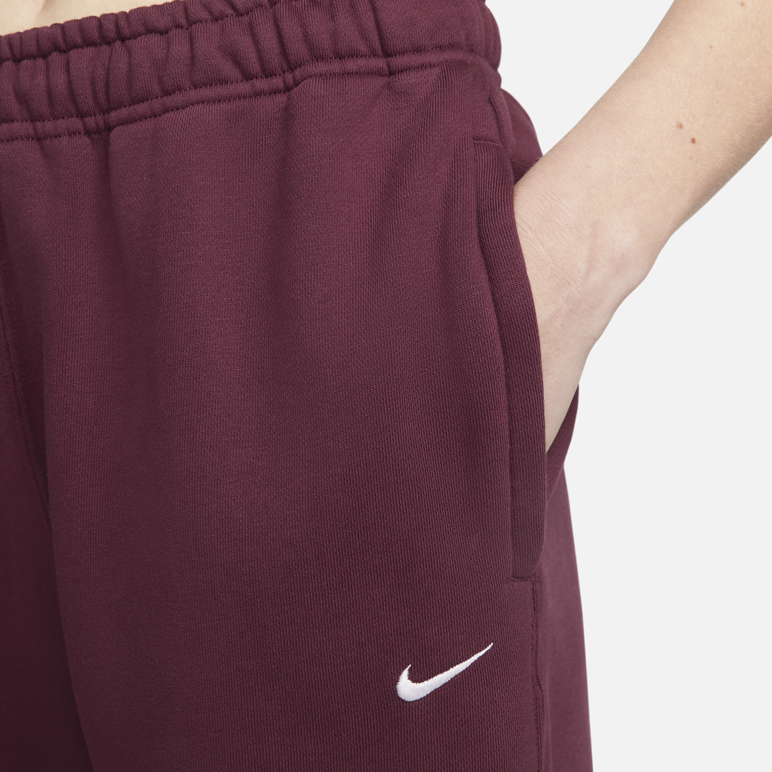 Pantalon en tissu Fleece Nike Solo Swoosh pour Femme - Rouge