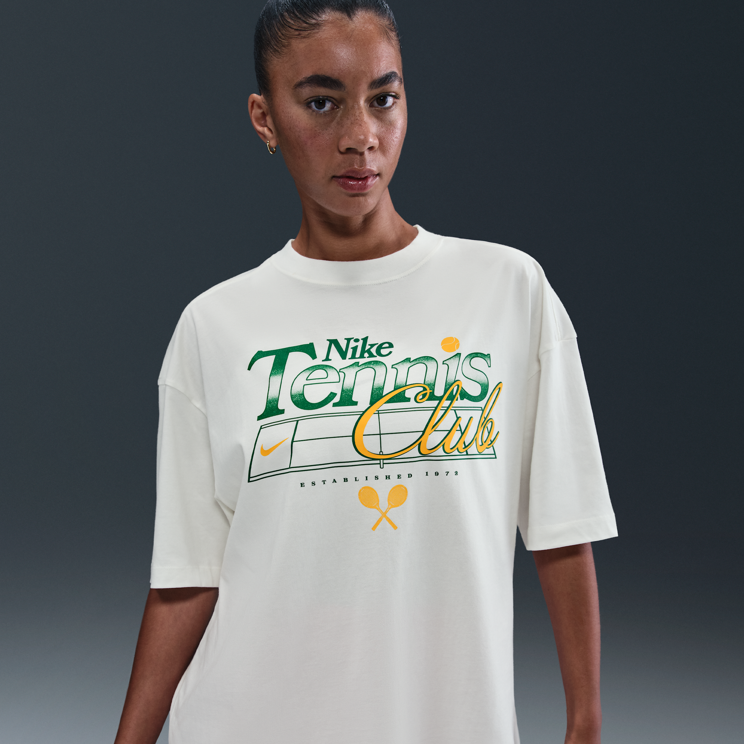Thumbnail - Nike Sportswear Oversize-T-Shirt mit Grafik (Damen) - Weiß