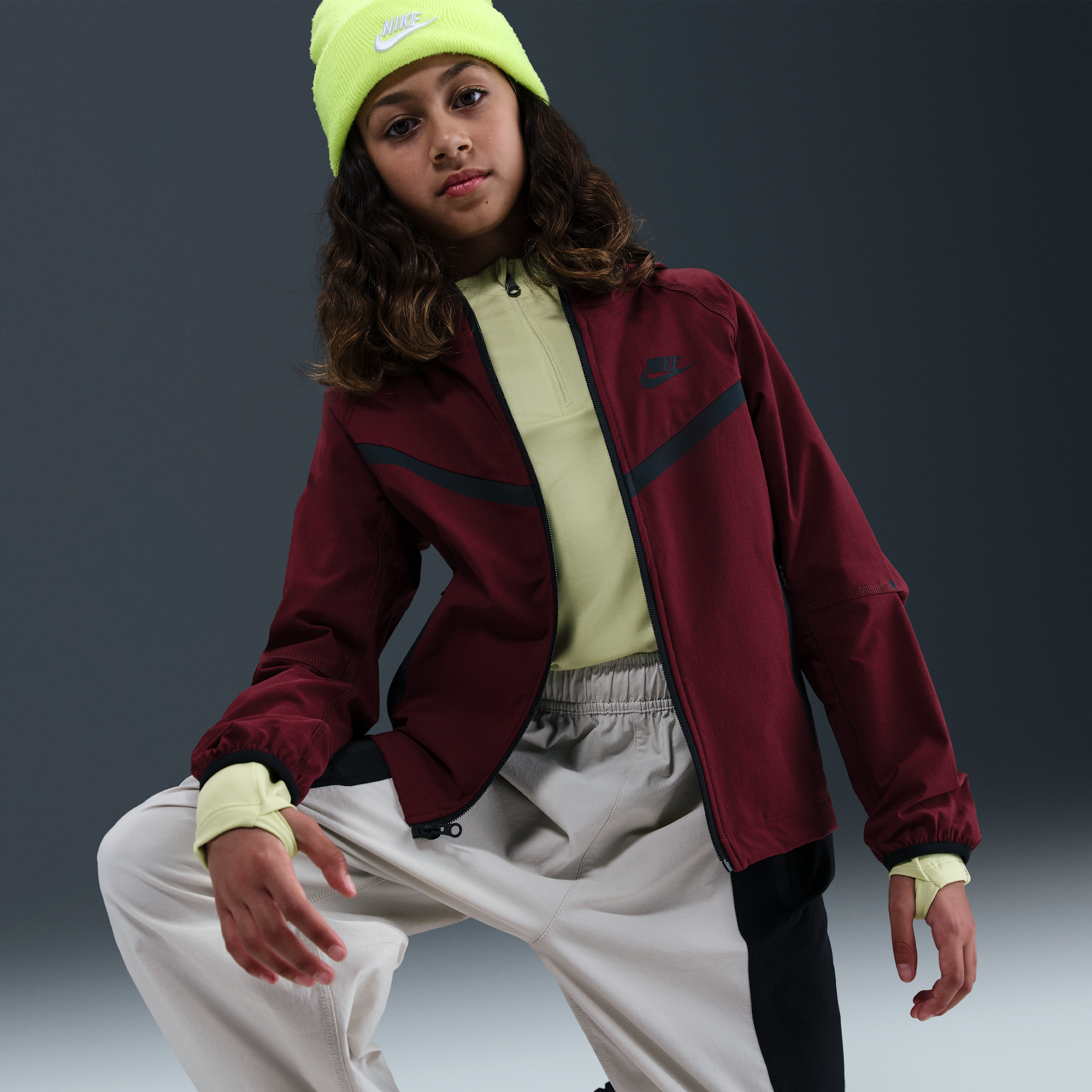 Thumbnail - Nike Tech Webjacke (ältere Kinder, Jungen) - Rot