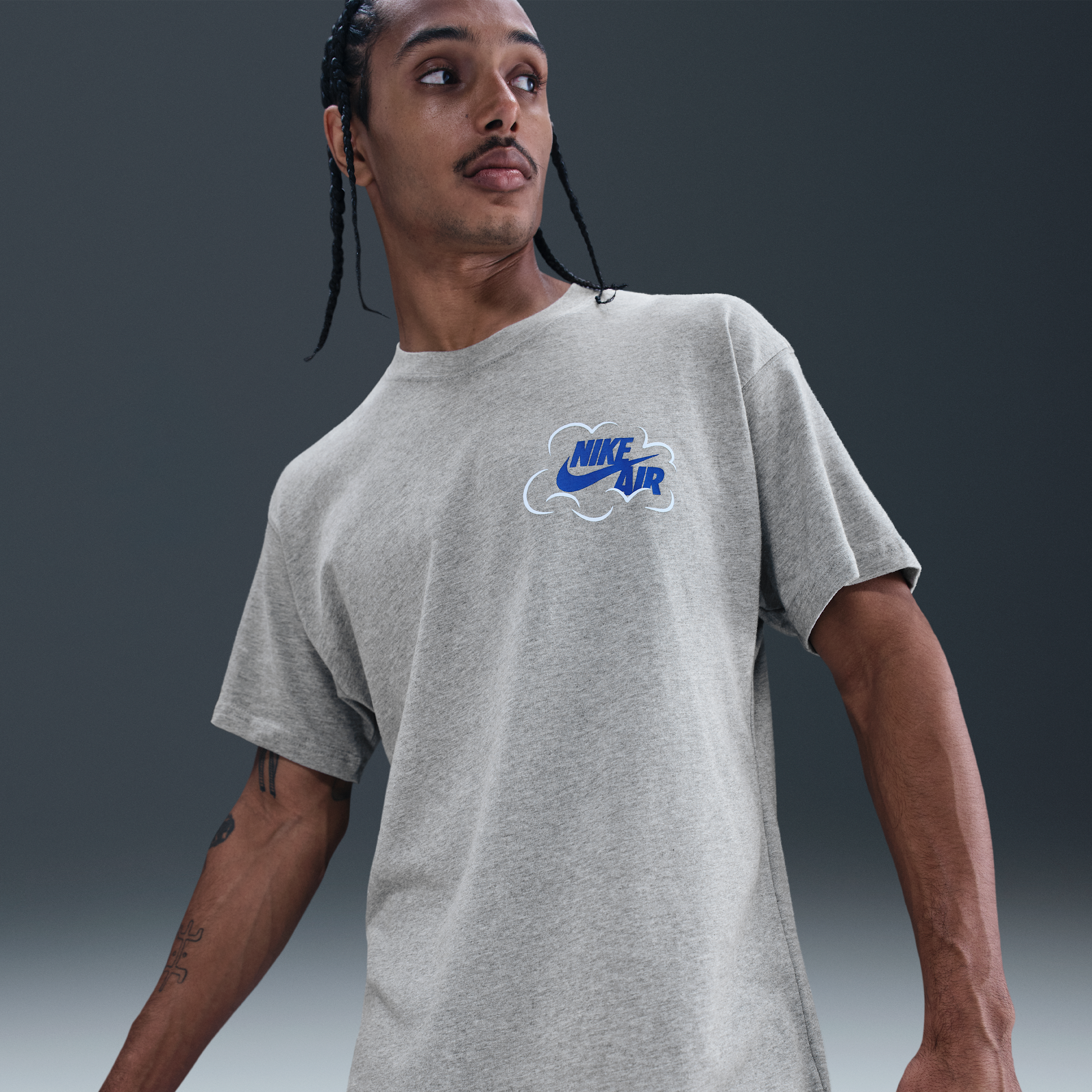 Thumbnail - Nike Herren-T-Shirt - Grau